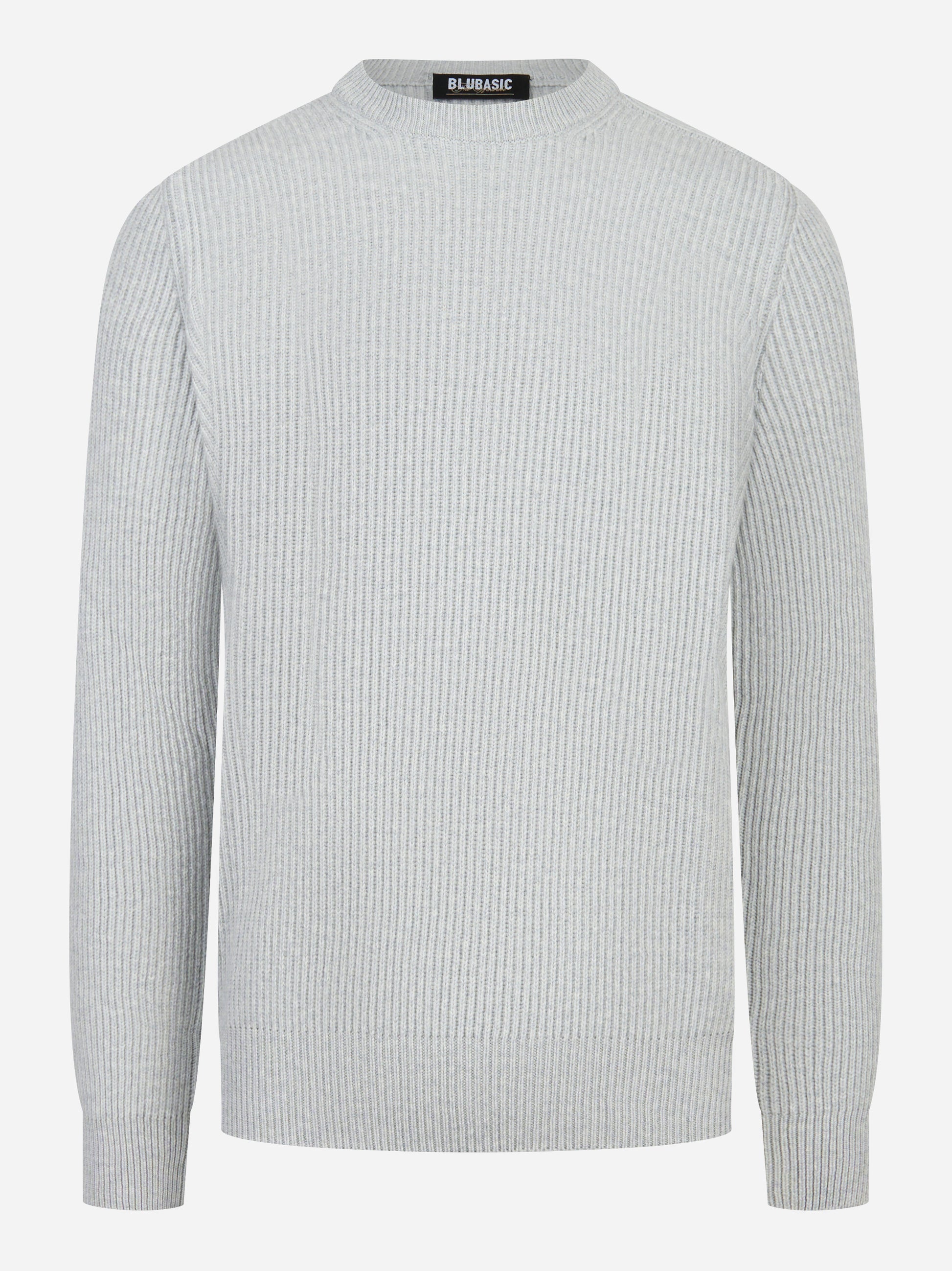 Maglia girocollo costa inglese grigio