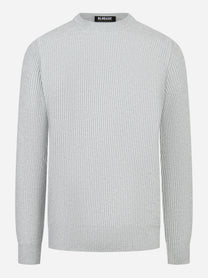 Maglia girocollo costa inglese grigio