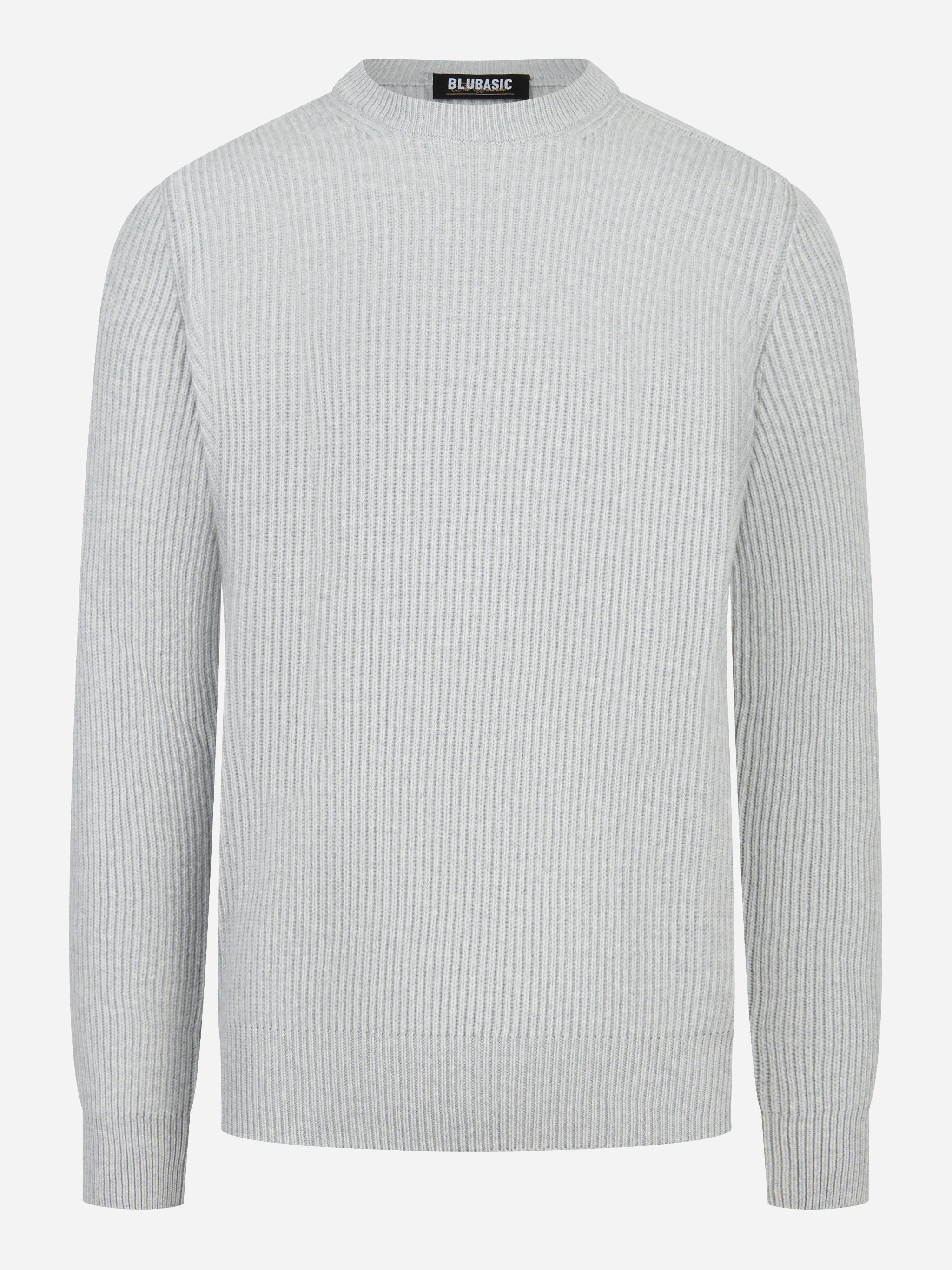 Maglia girocollo costa inglese grigio
