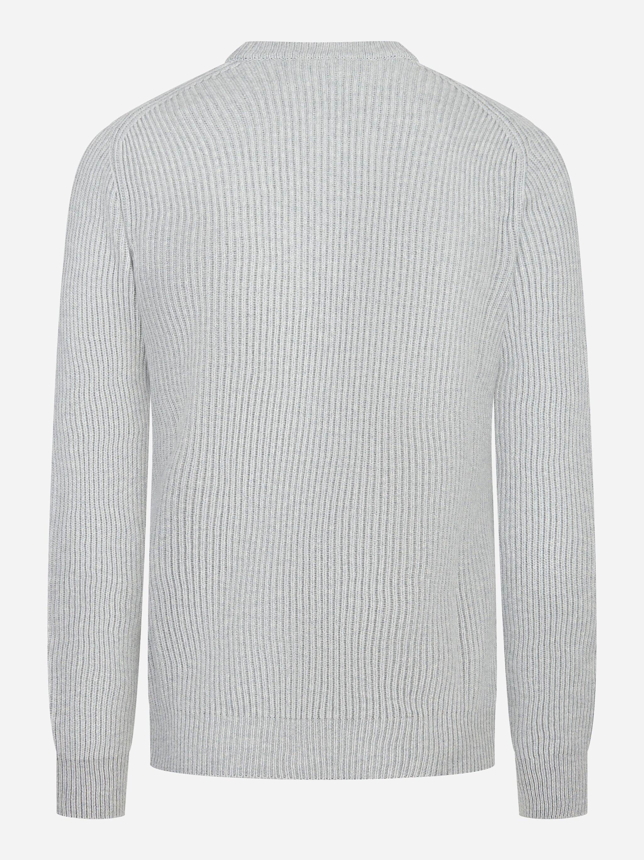 Maglia girocollo costa inglese grigio