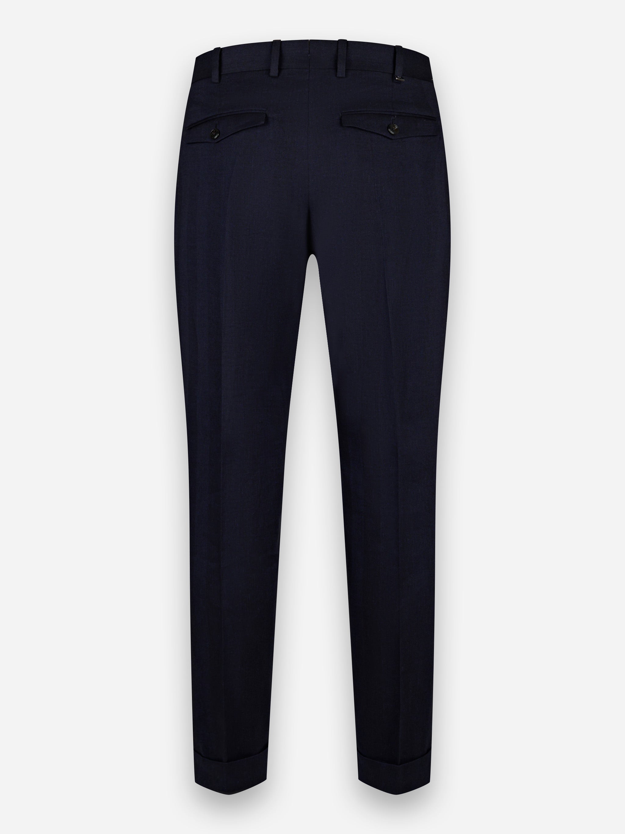 Pantalone Rebel con una pince in lino e cotone Blu