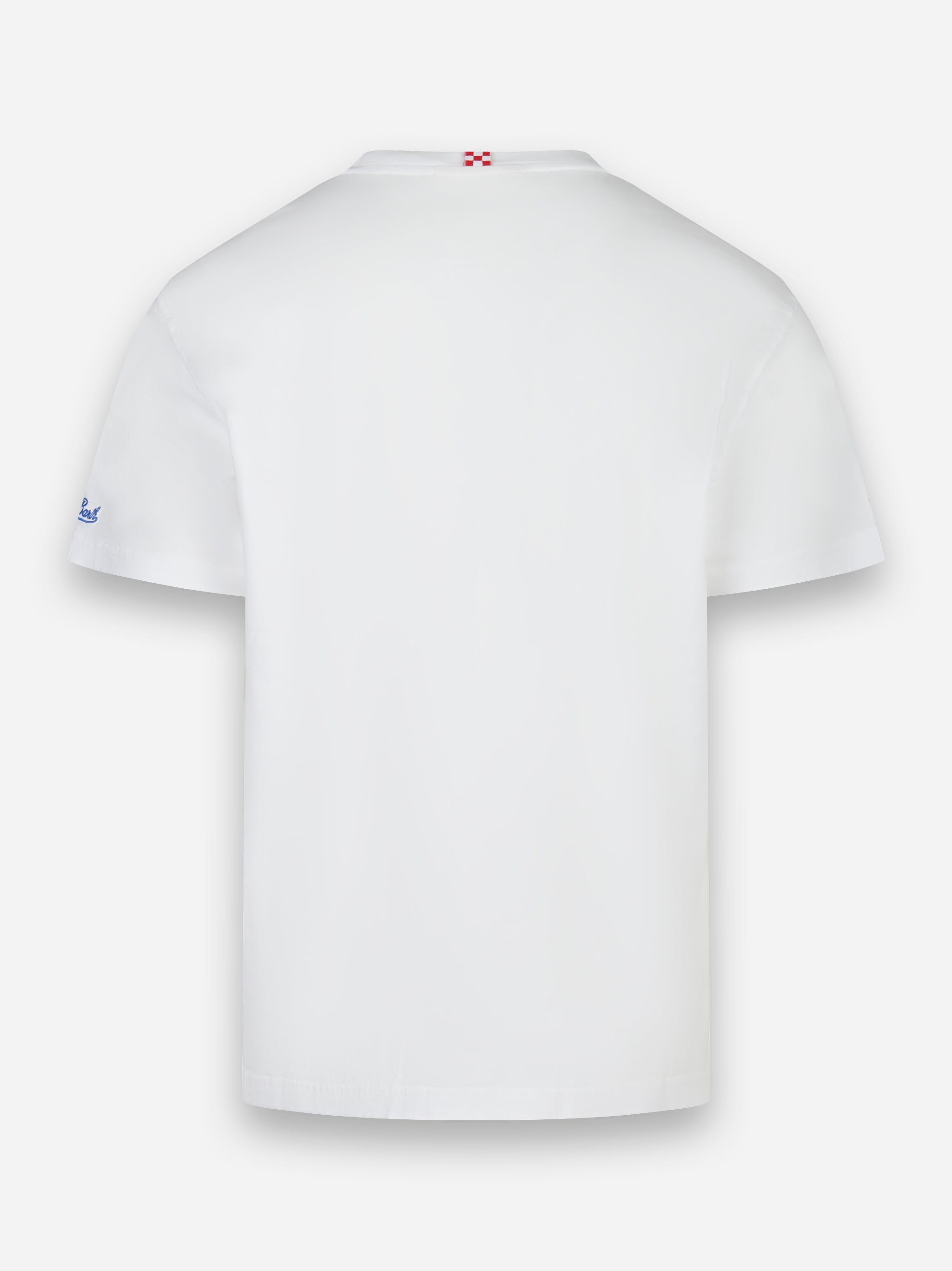 T-shirt manica corta con ricamo Not tonight Bianco