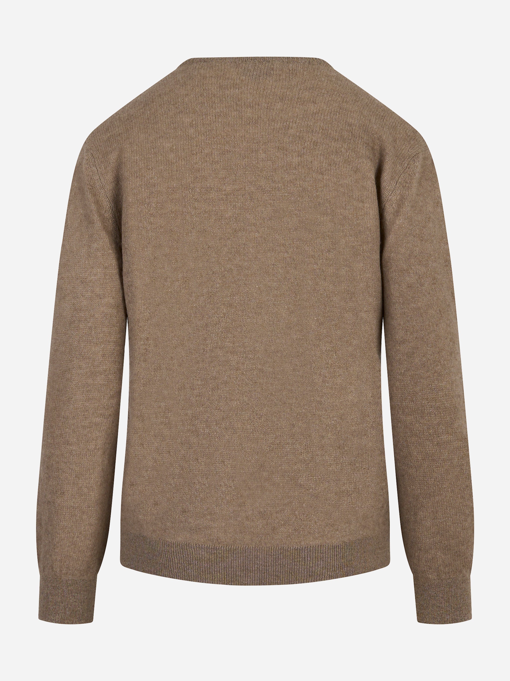 Maglia scollo V in cashmere Marrone