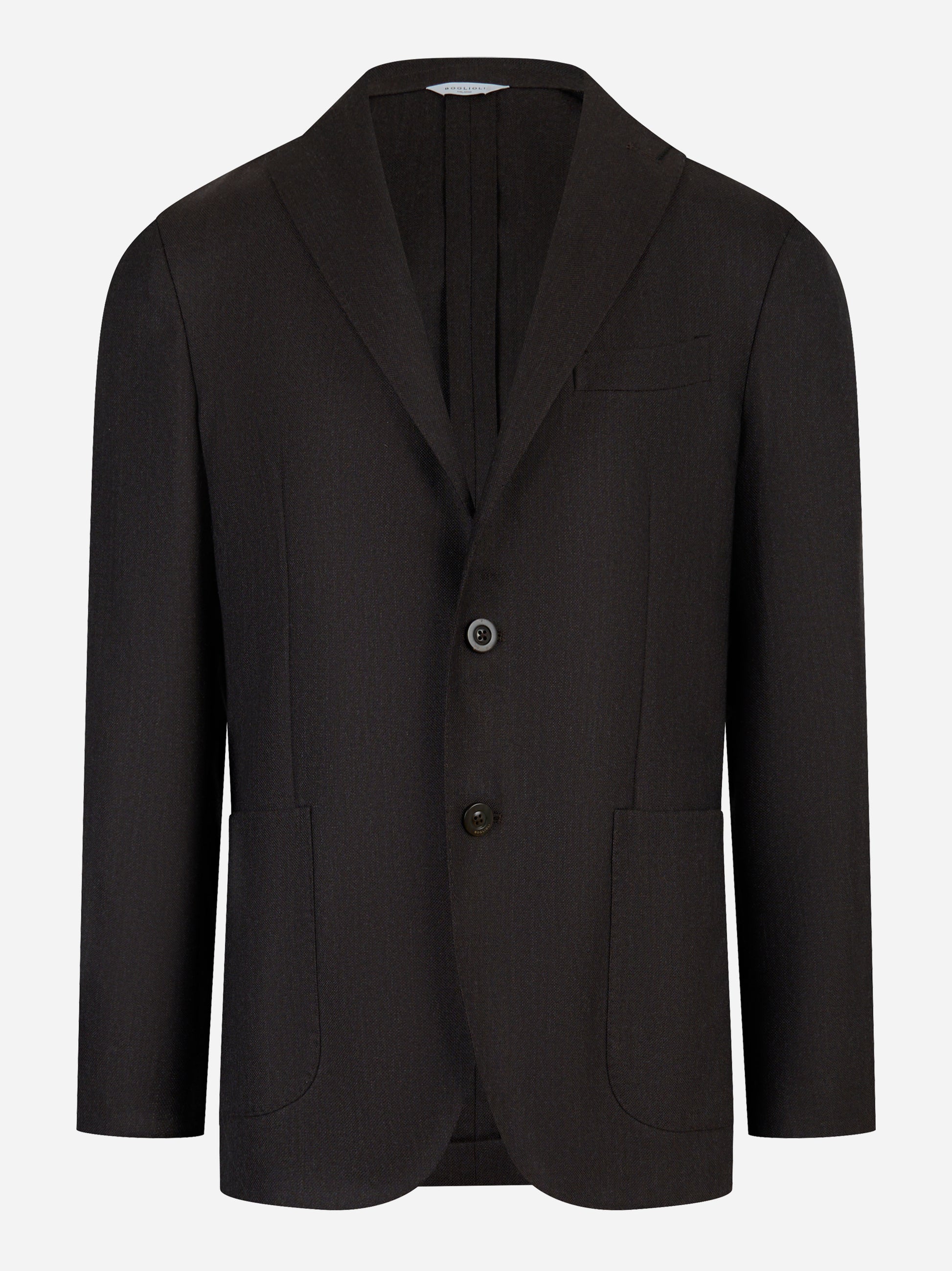 Blazer monopetto in lana Marrone