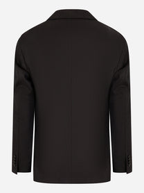 Blazer monopetto in lana Marrone