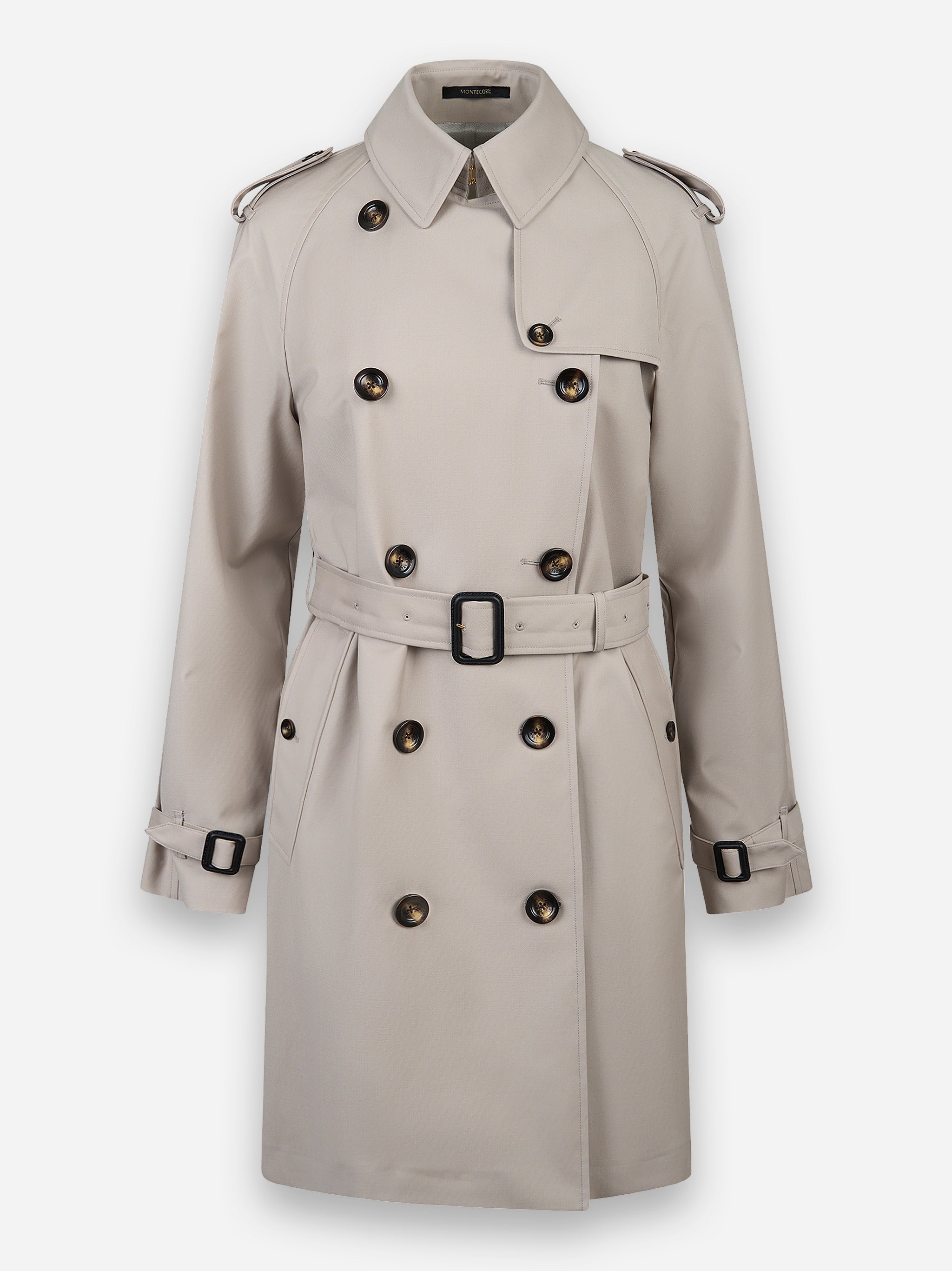 trench in nylon stretch Grigio