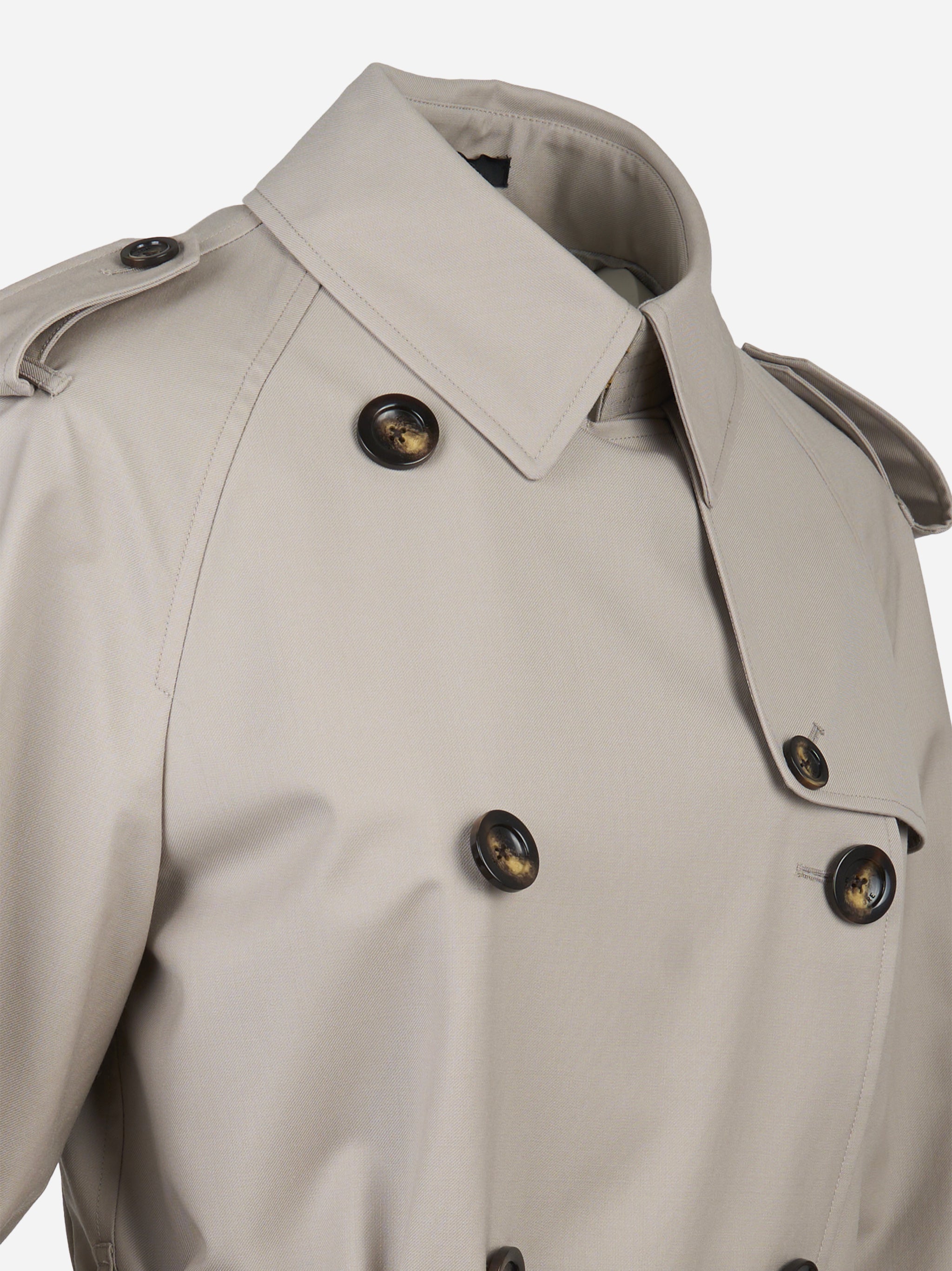 trench in nylon stretch Grigio