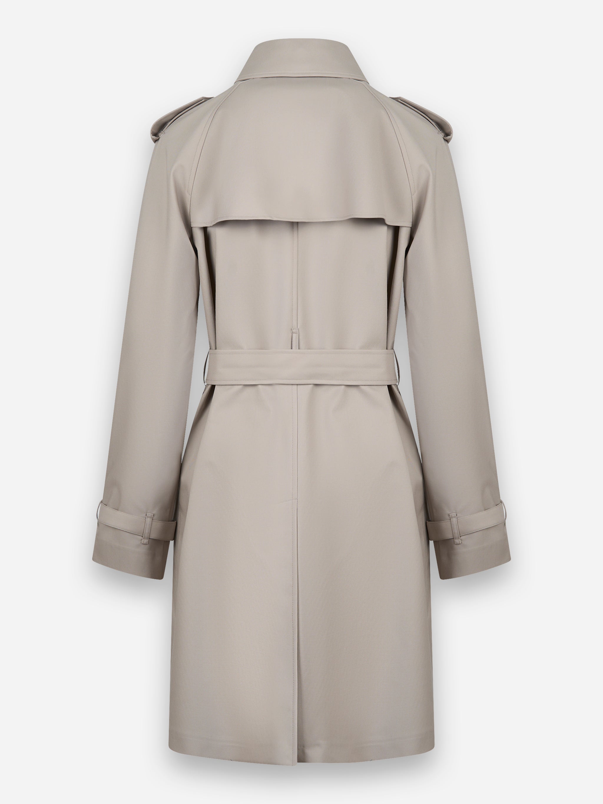 trench in nylon stretch Grigio