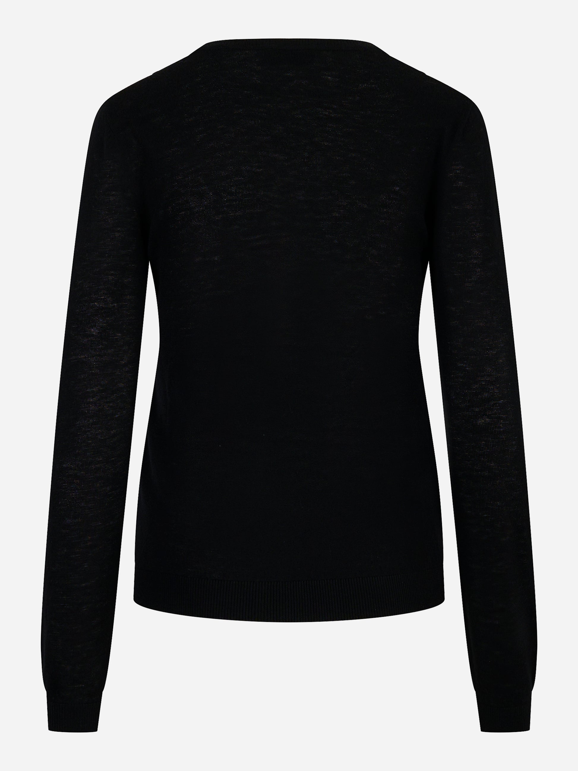 Maglia tricot in misto lana Nero