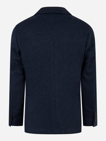 Blazer monopetto in jersey Blu
