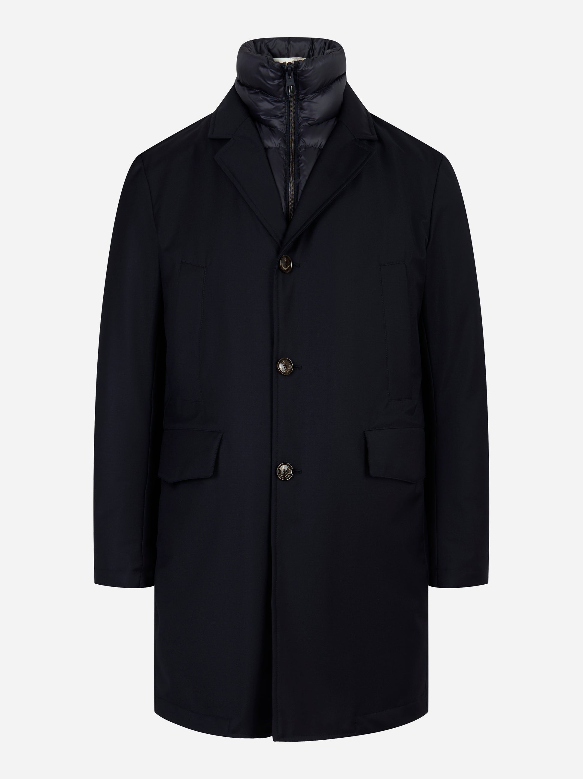 Cappotto tecnico con pettorina staccabile Blu