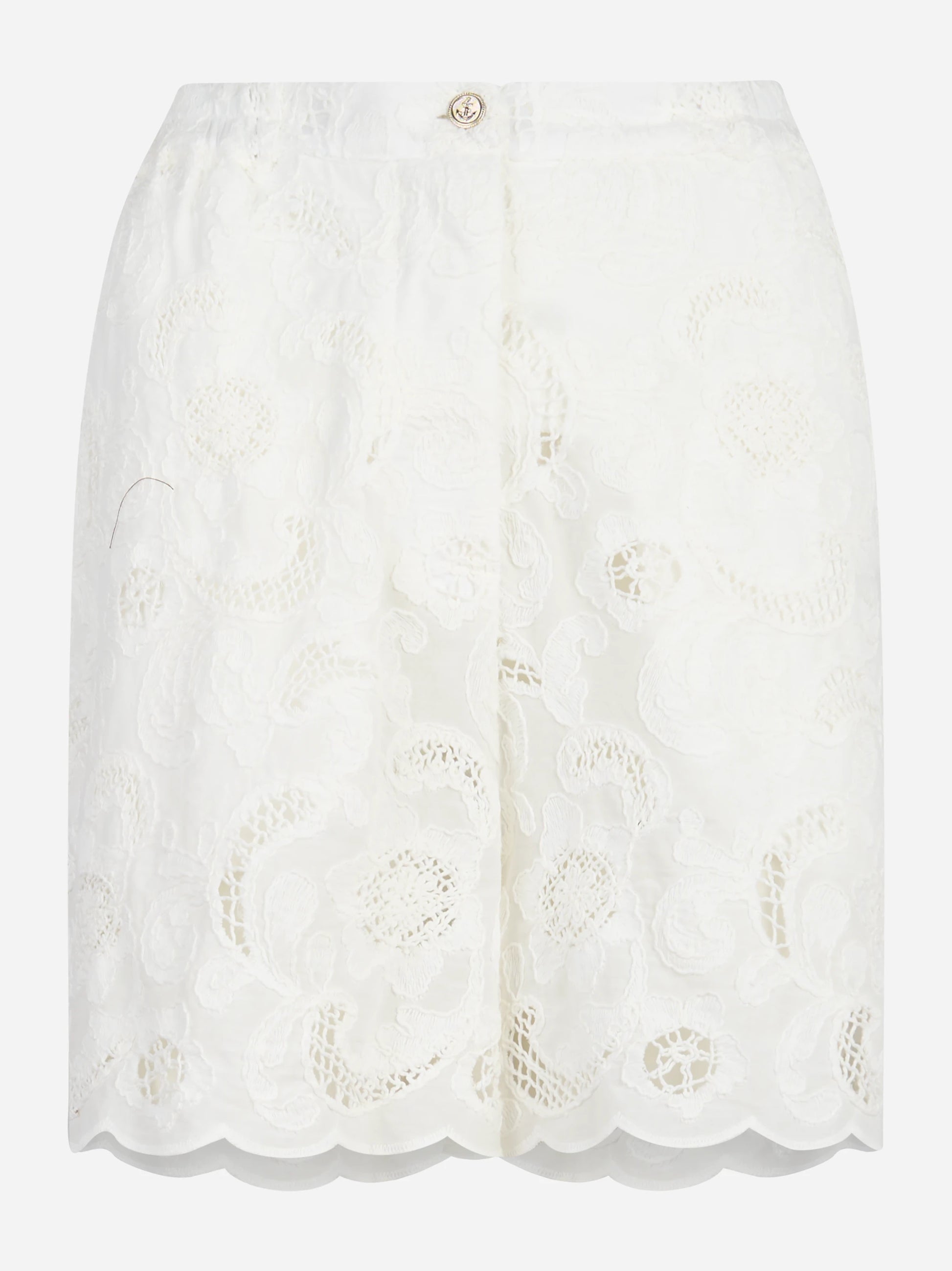 Shorts in Pizzo sangallo bianco
