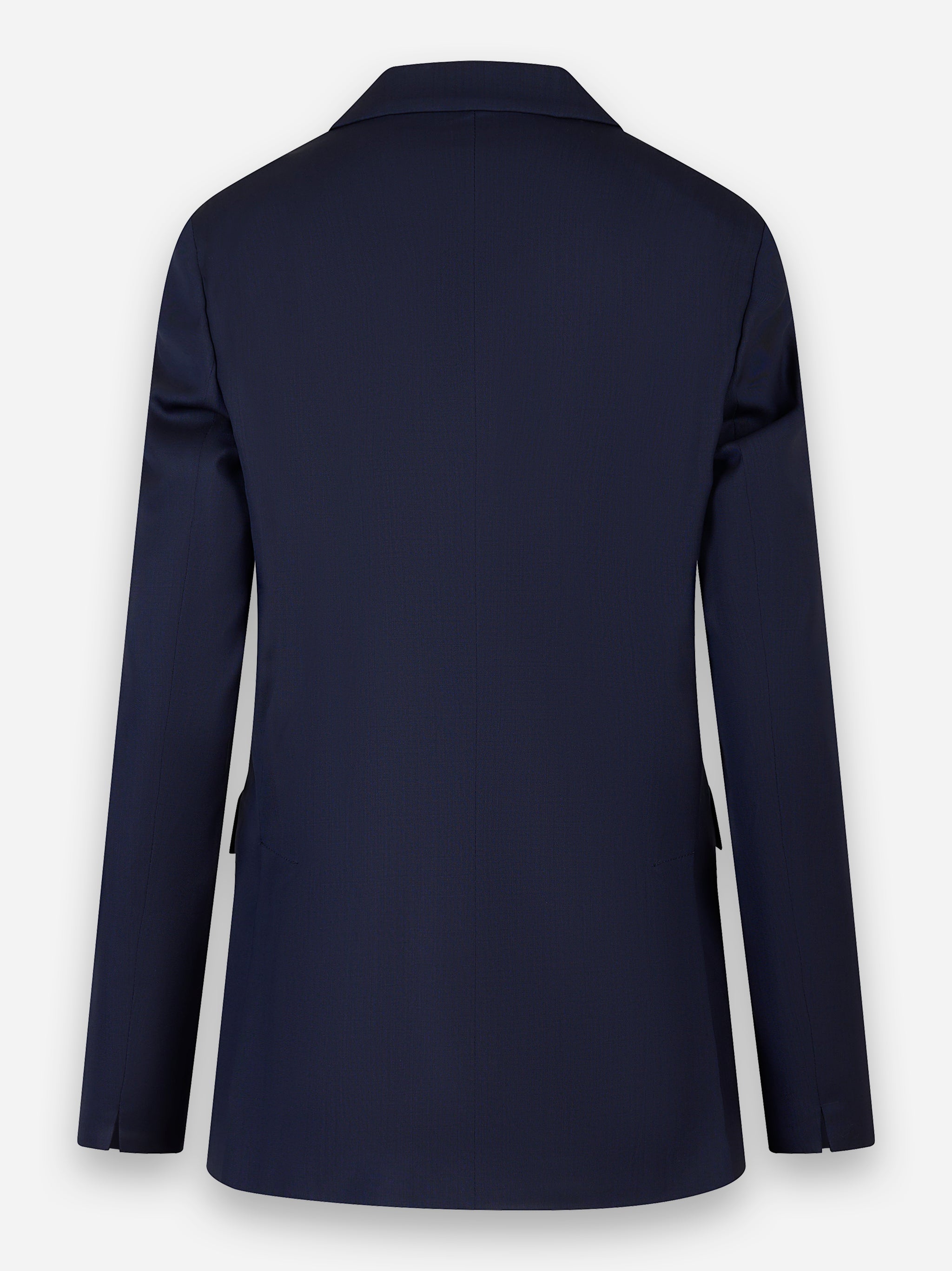 Blazer due bottoni in fresco lana stretch Blu