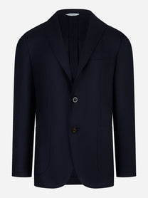 Blazer monopetto in lana Blu