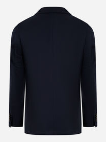 Blazer monopetto in lana Blu