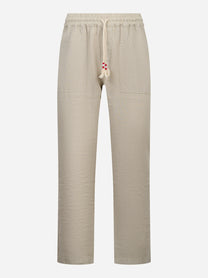 Pantalone Calais in lino beige