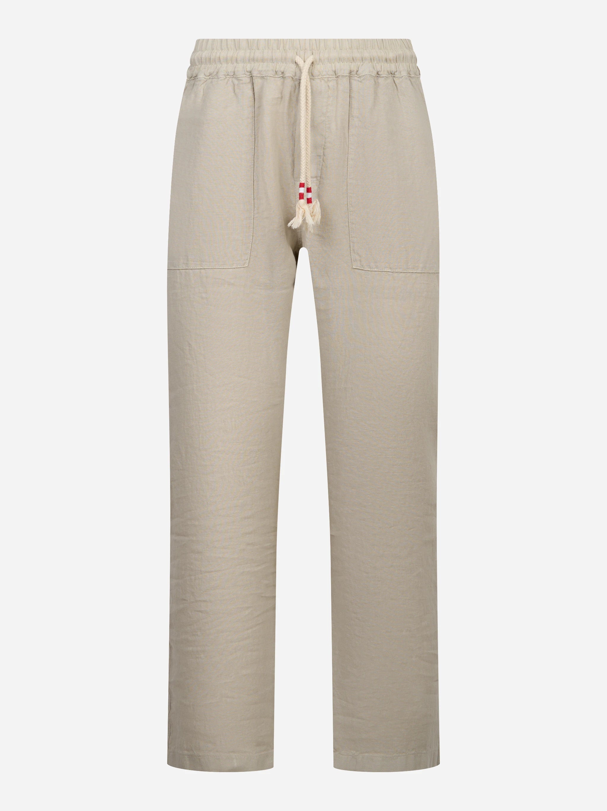 Pantalone Calais in lino beige