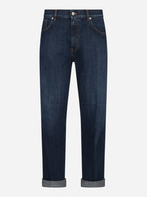 Jeans loose fit Ervin in denim fermo