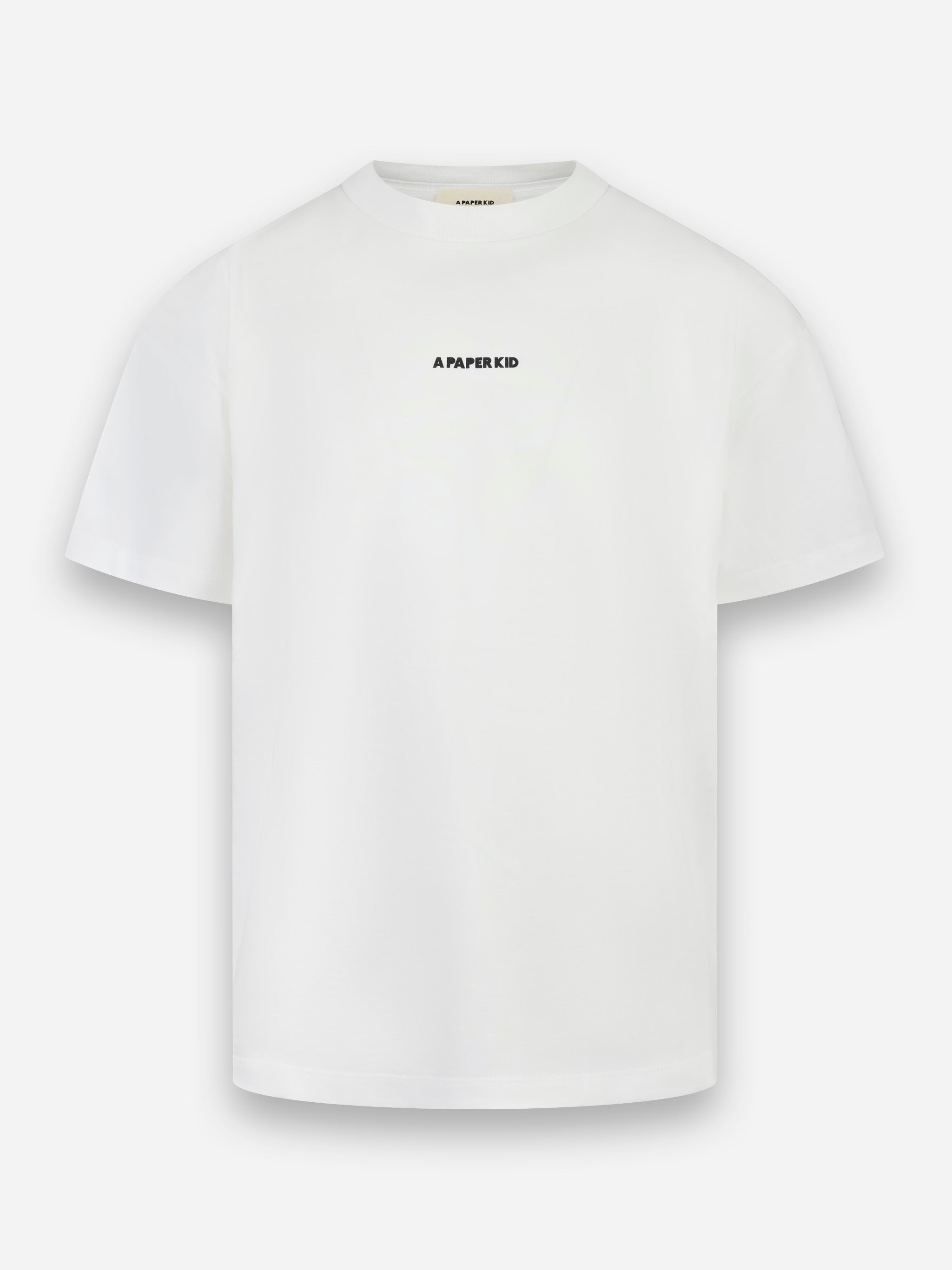 T-shirt manica corta con stampa logo Bianco
