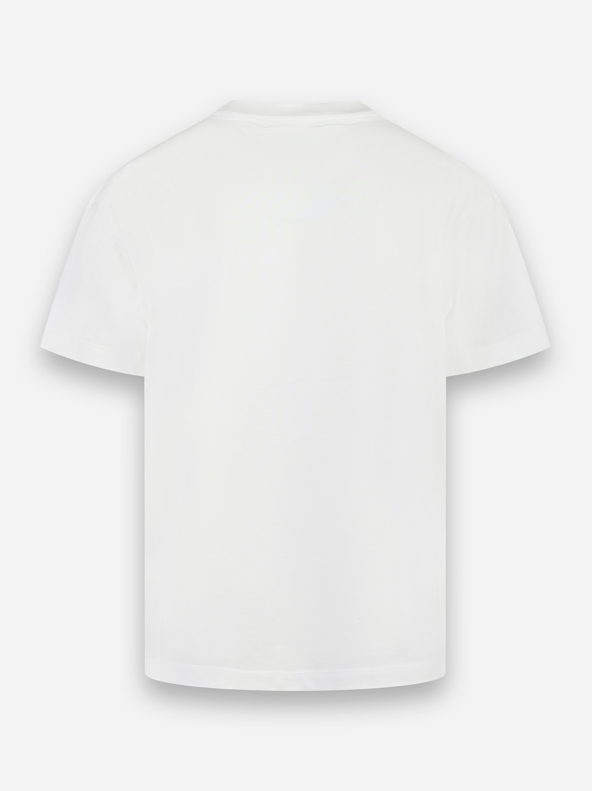 T-shirt manica corta con stampa logo Bianco