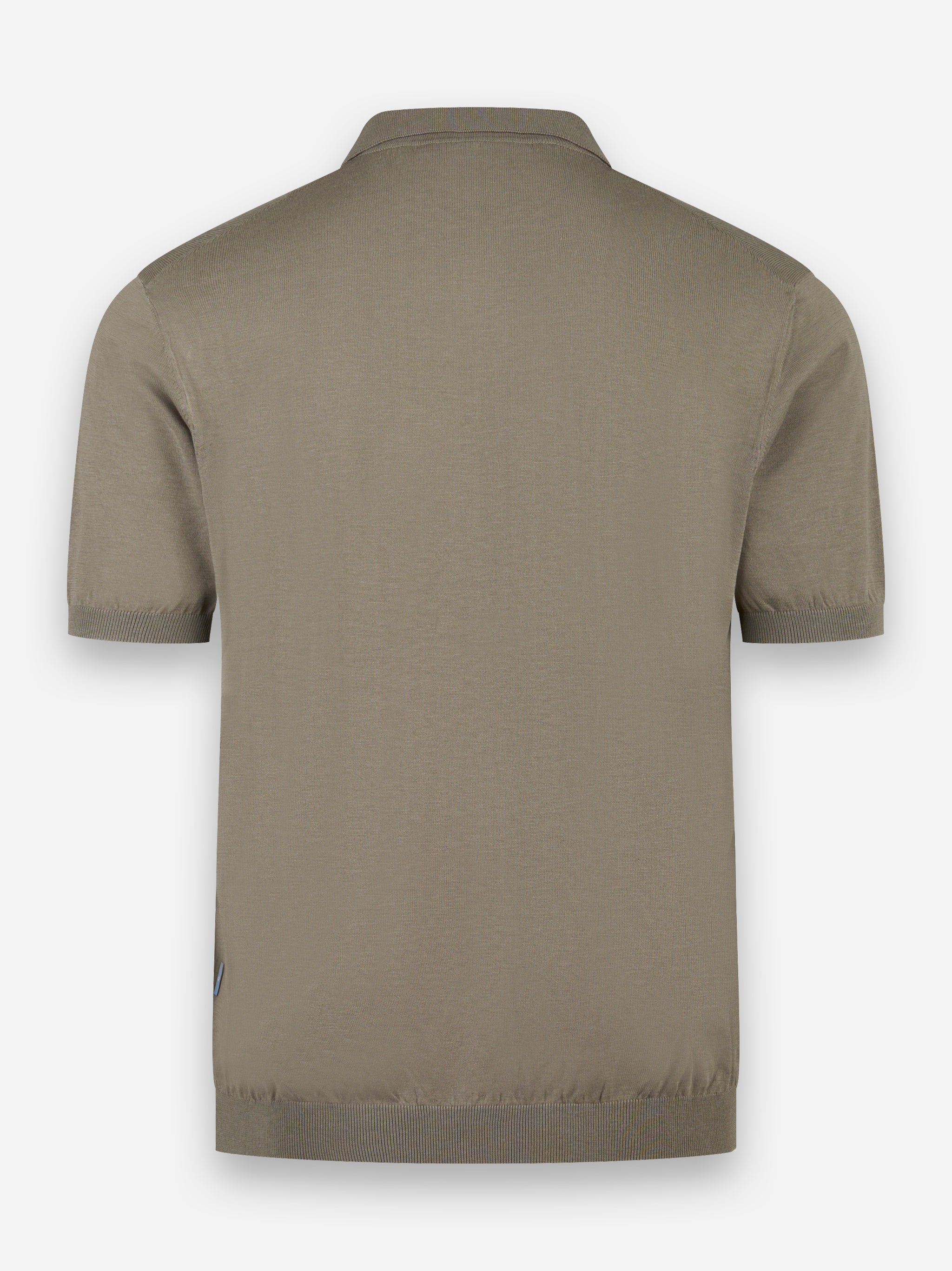 Polo Nosaka in cotone e lino Verde
