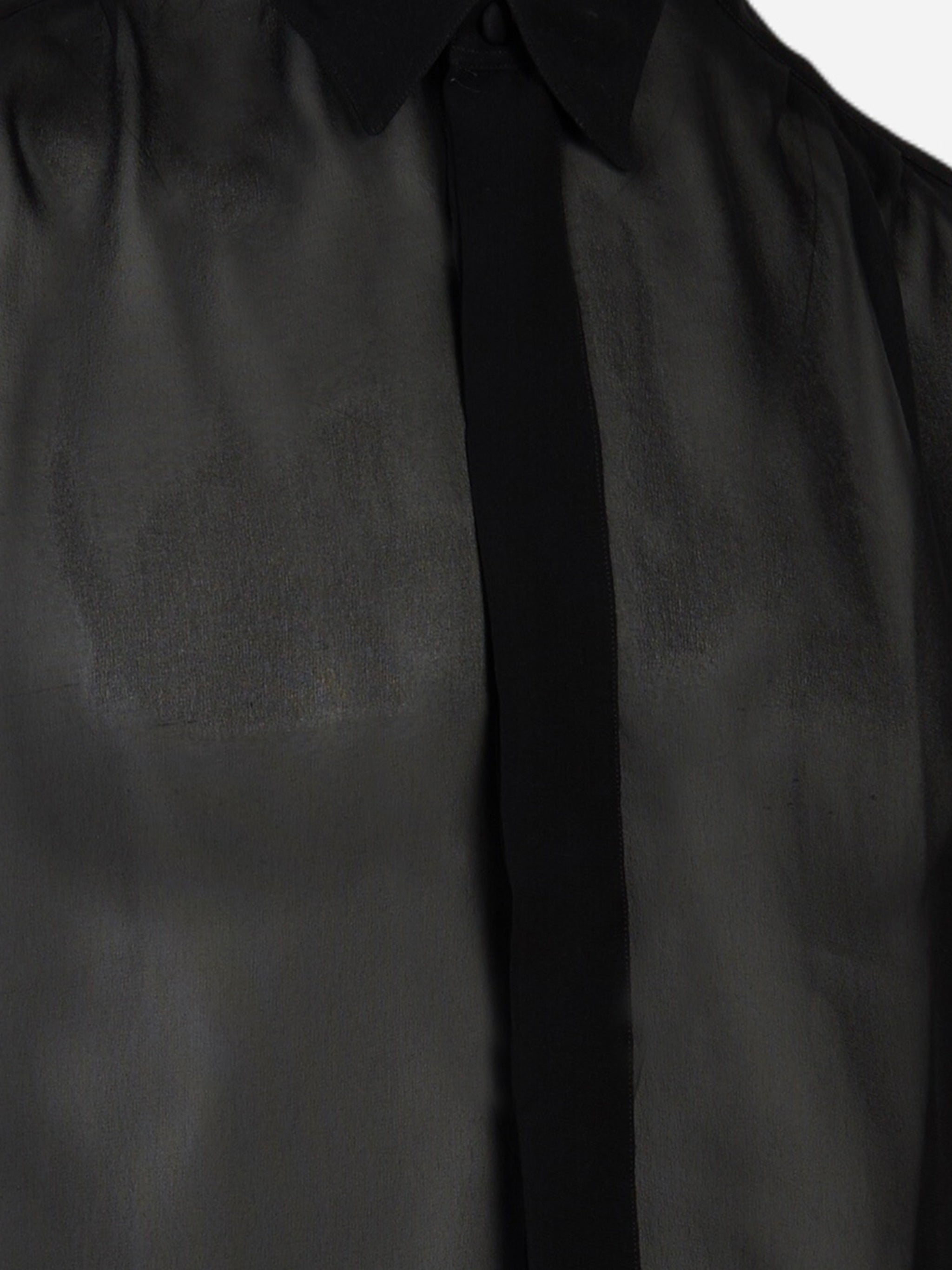 Camicia in seta Nero