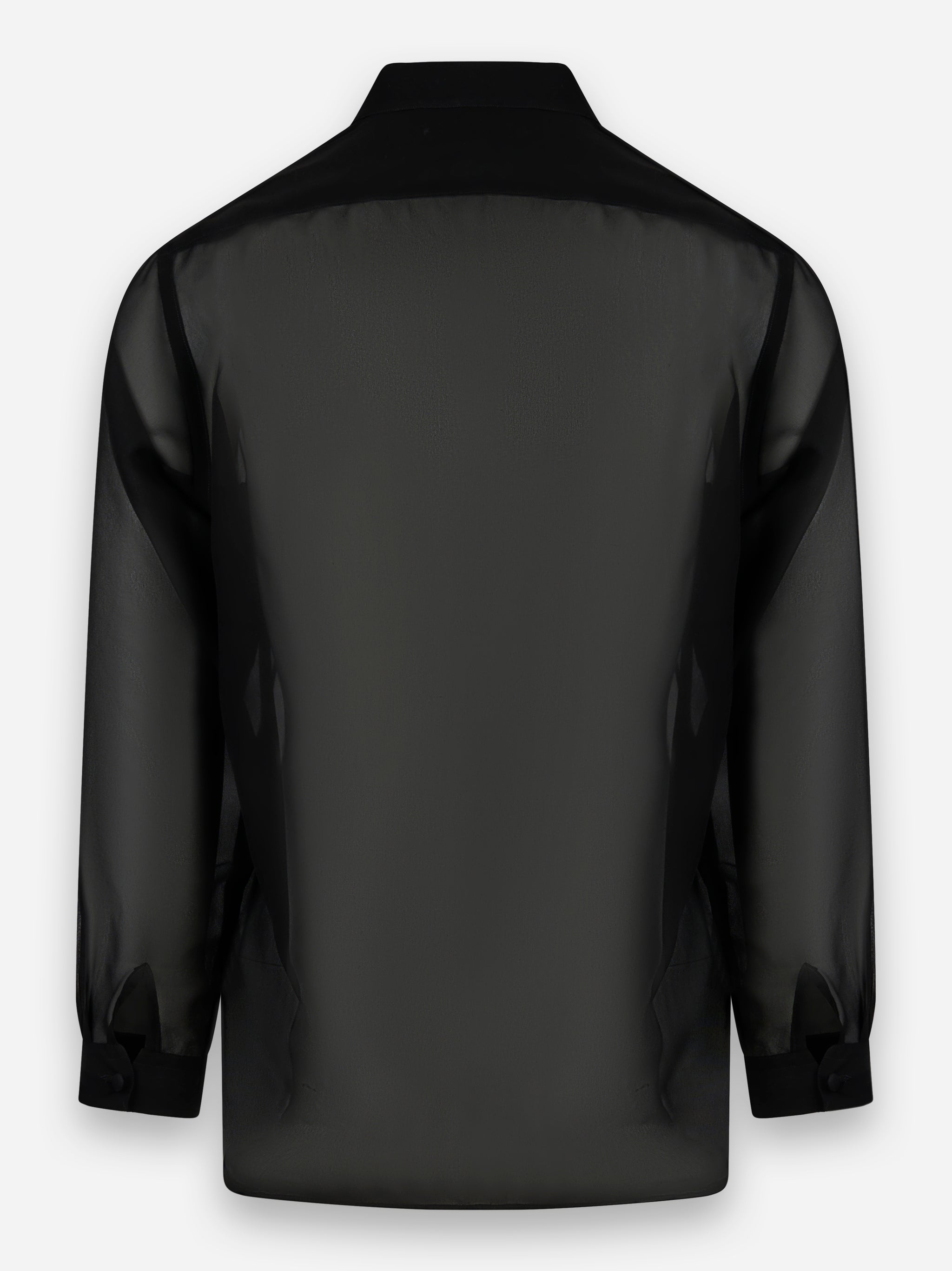 Camicia in seta Nero