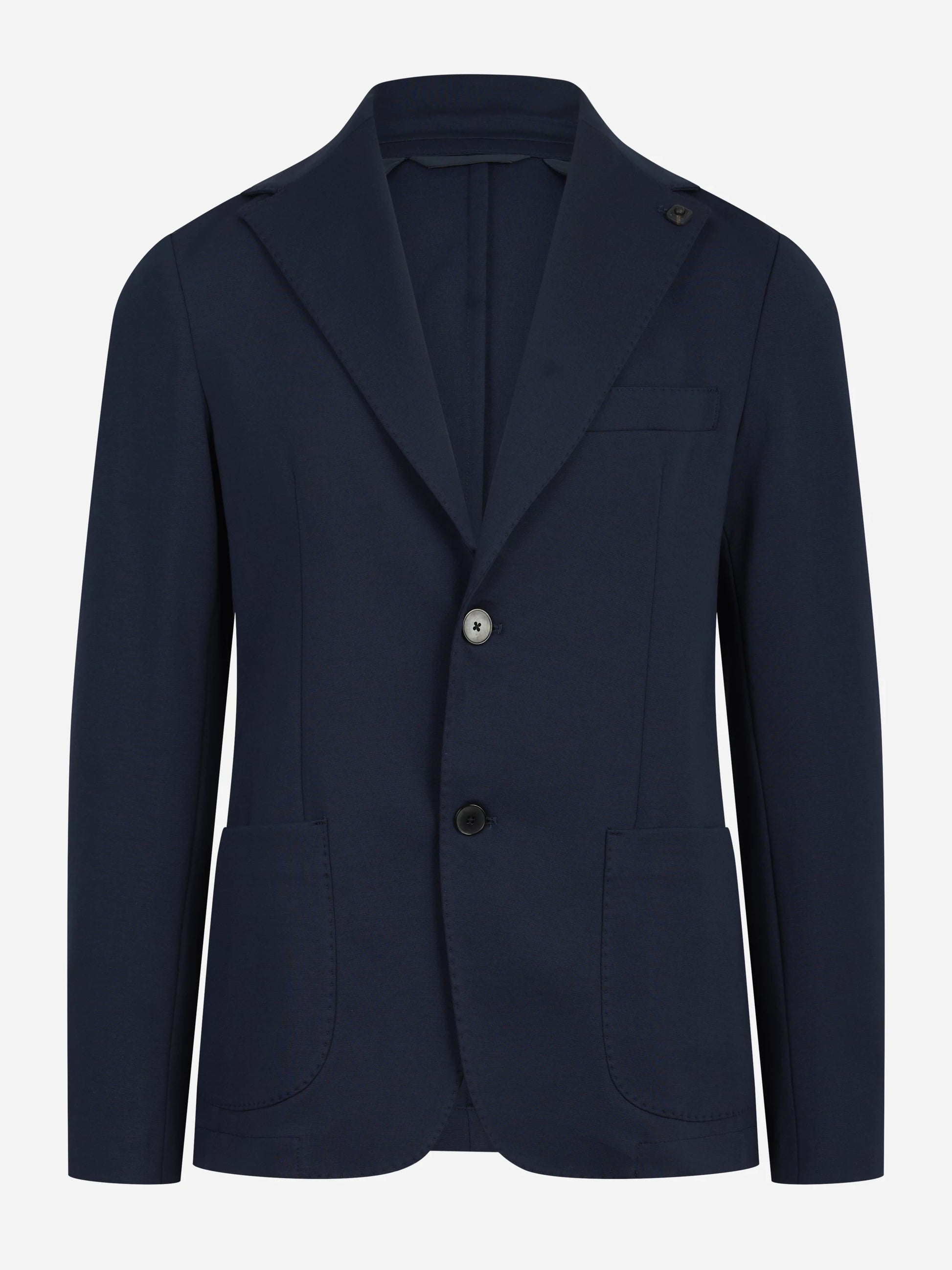 Blazer Monopetto in jersey blu