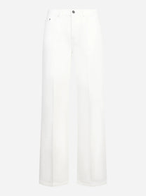 Jeans Jacklyn wide leg in bull stretch bianco
