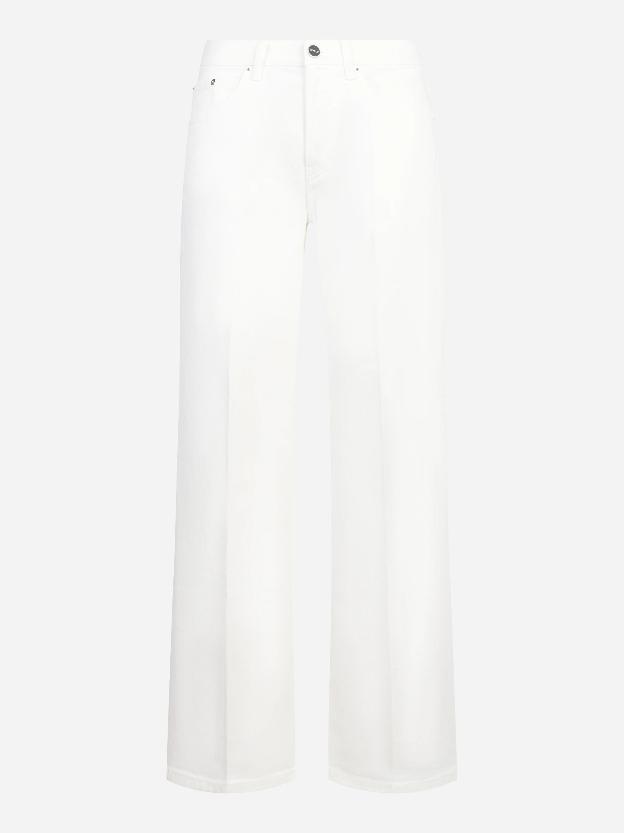 Jeans Jacklyn wide leg in bull stretch bianco