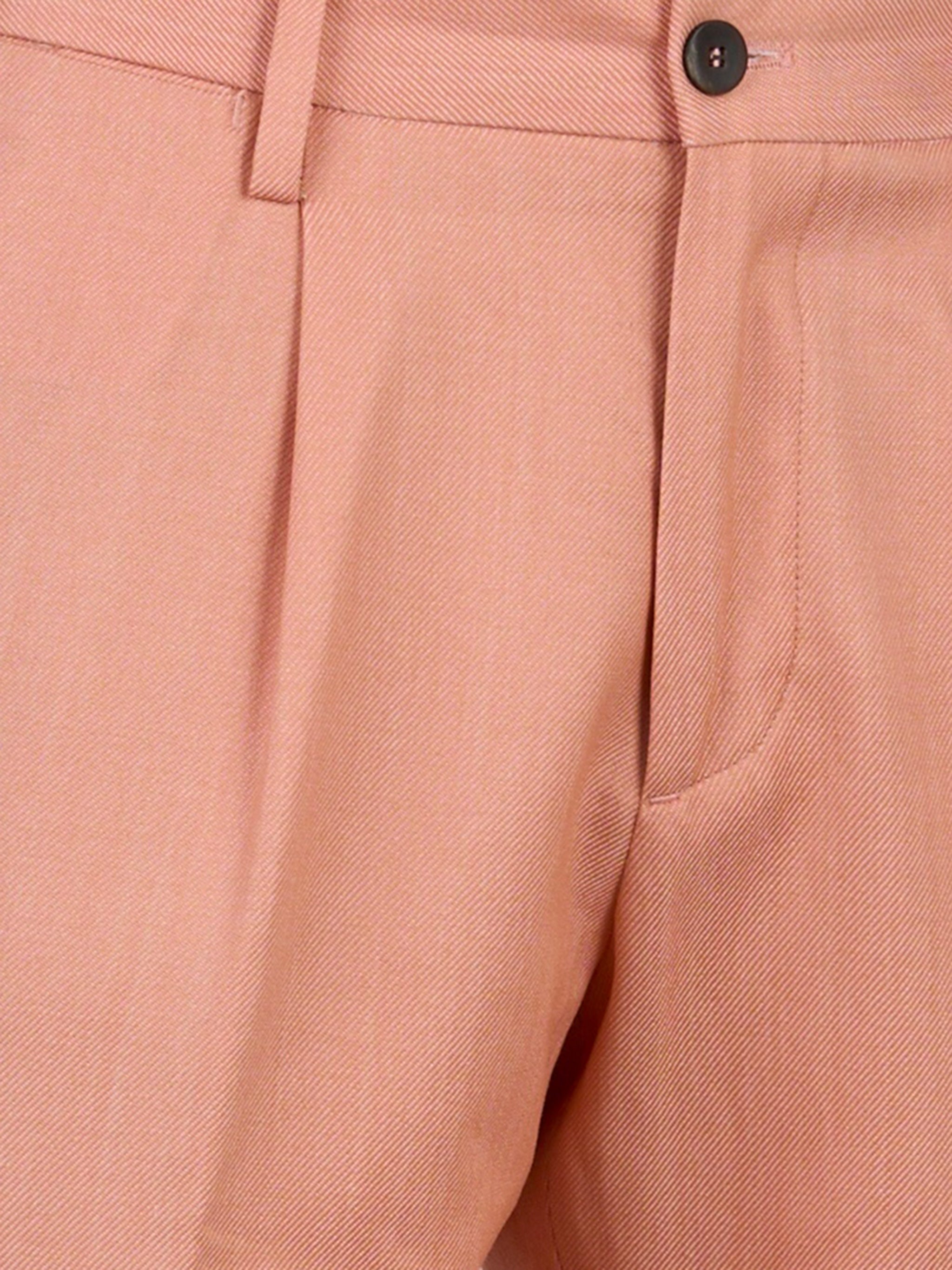 Pantalone con elastico in vita in lino Arancione