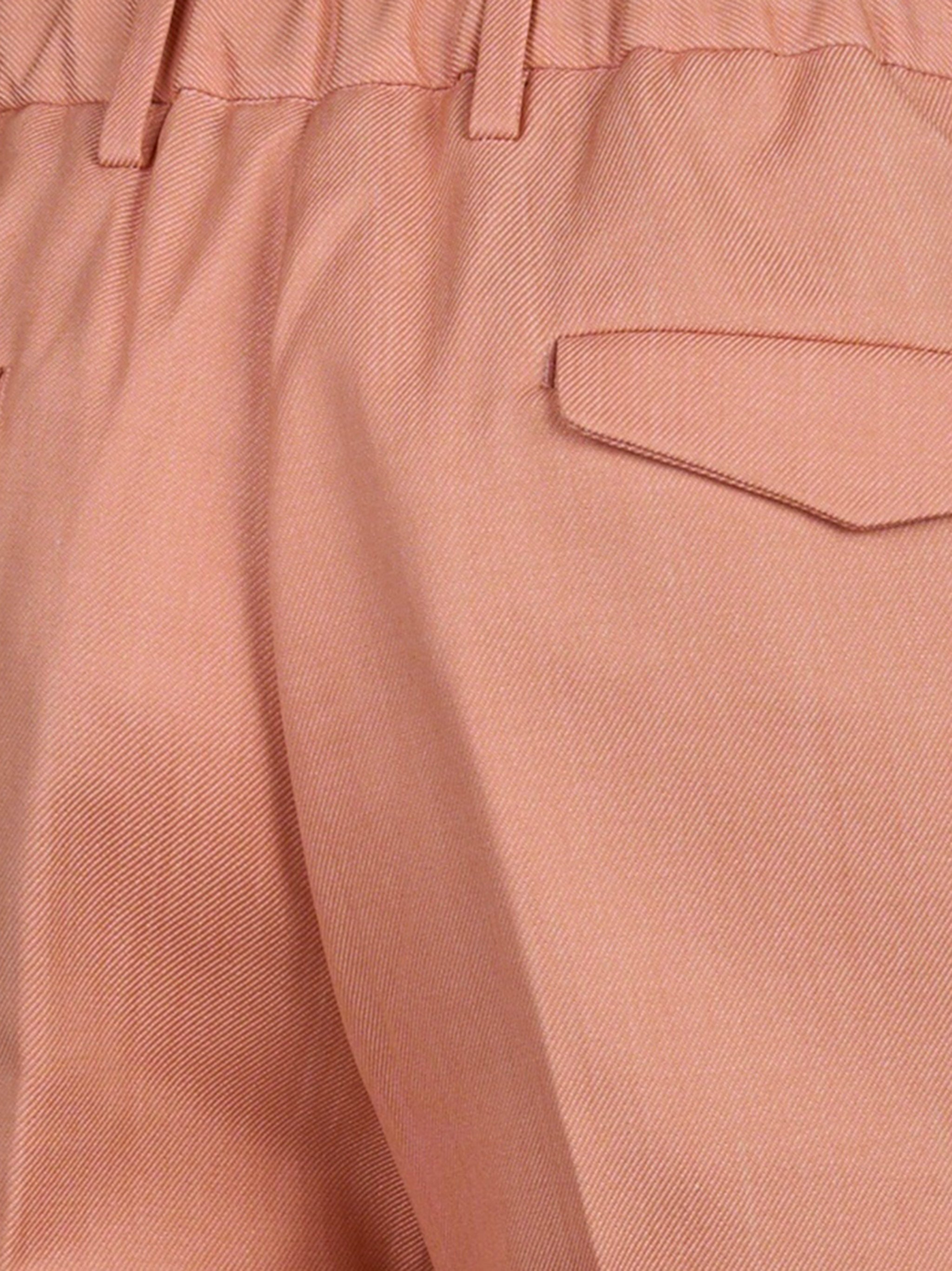 Pantalone con elastico in vita in lino Arancione