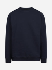Felpa girocollo regular-fit blu