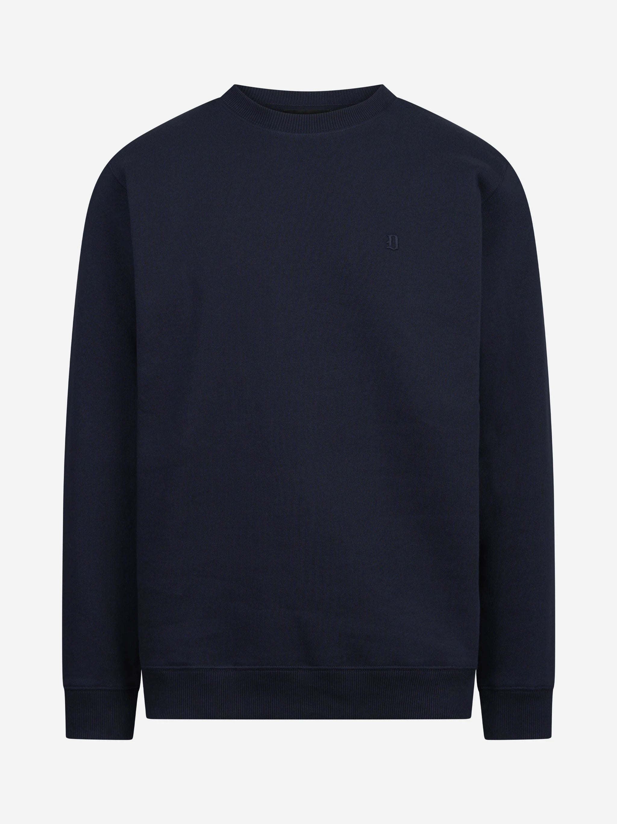 Felpa girocollo regular-fit blu