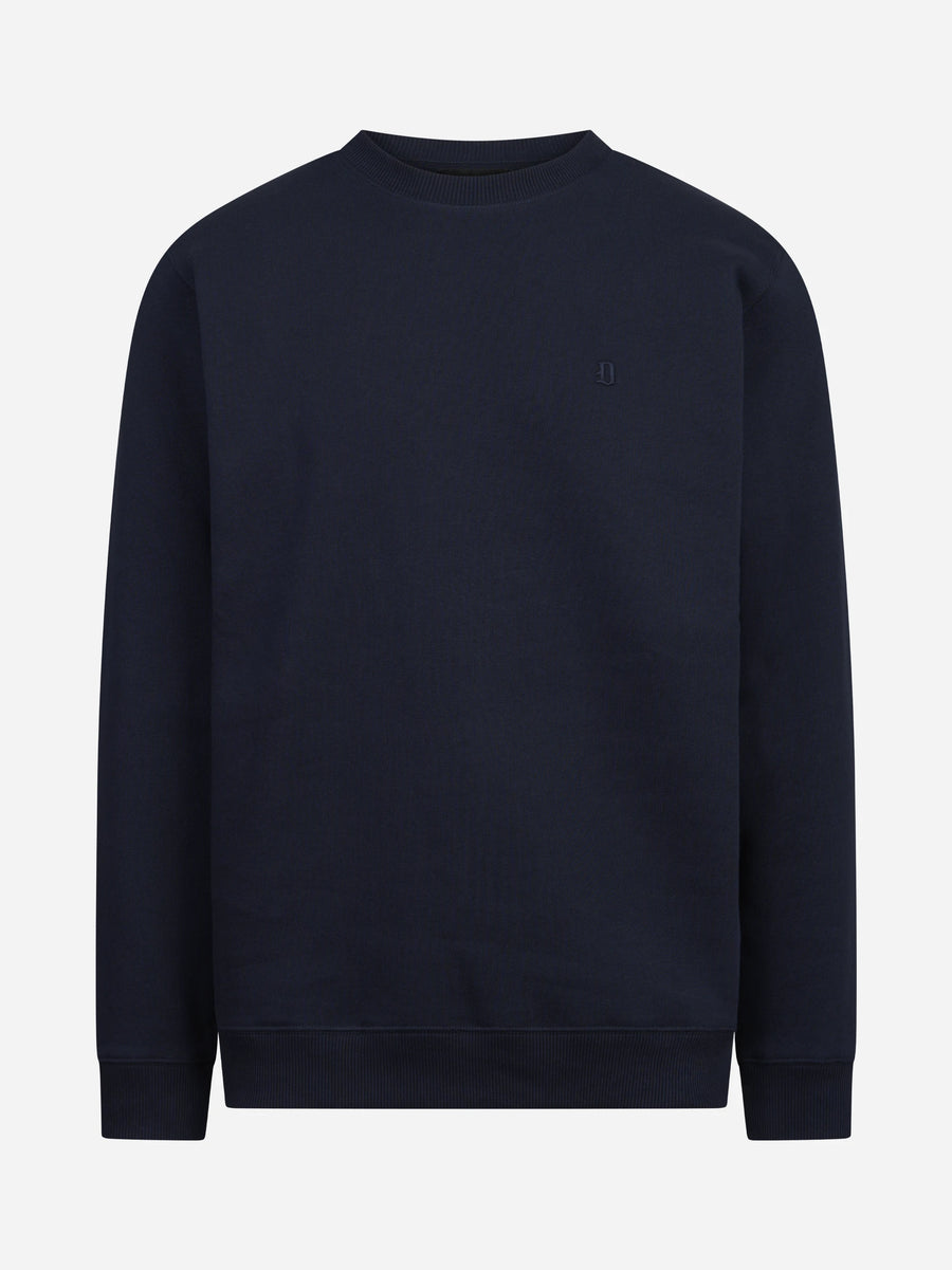 Felpa girocollo regular-fit blu