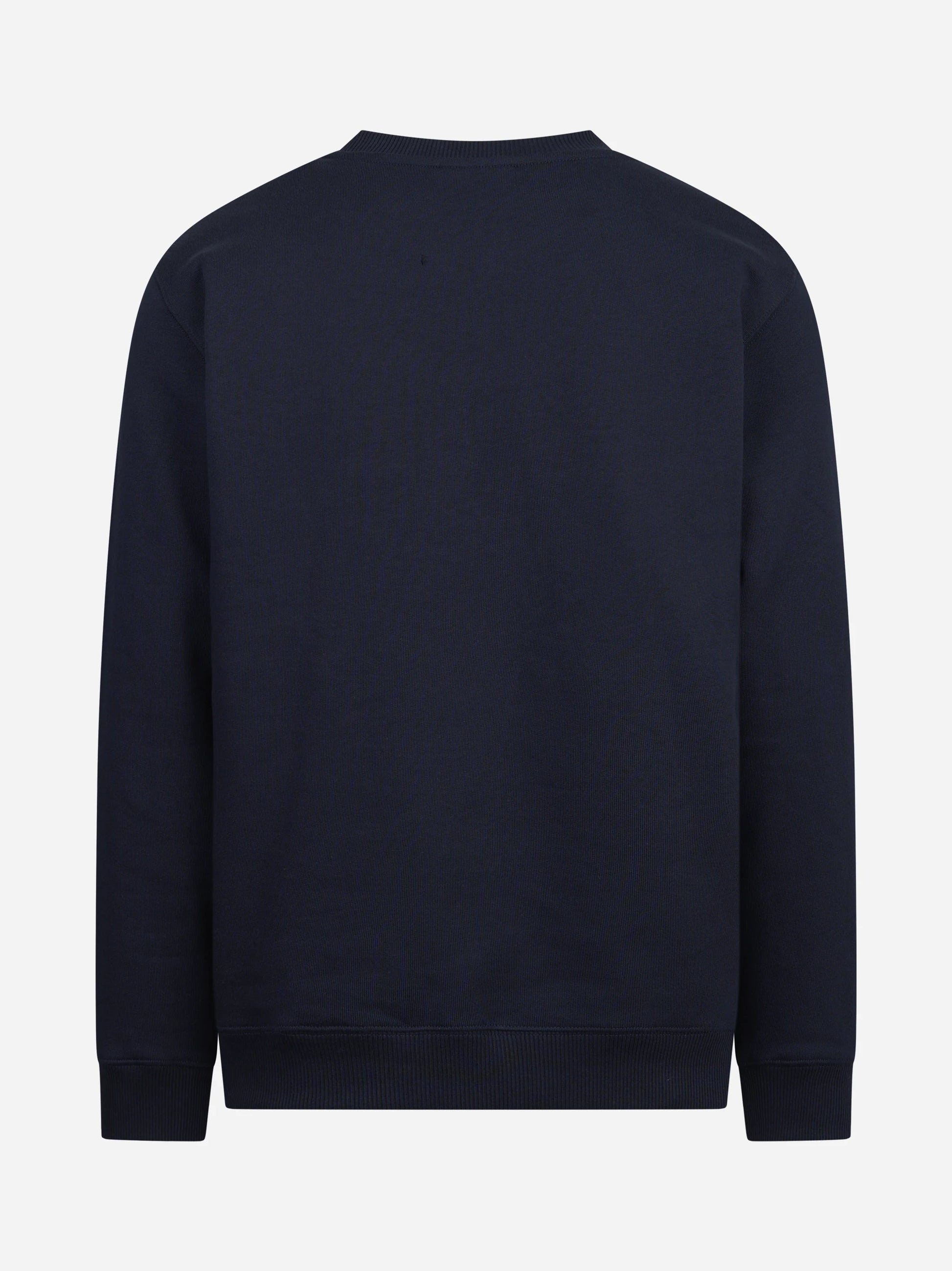 Felpa girocollo regular-fit blu