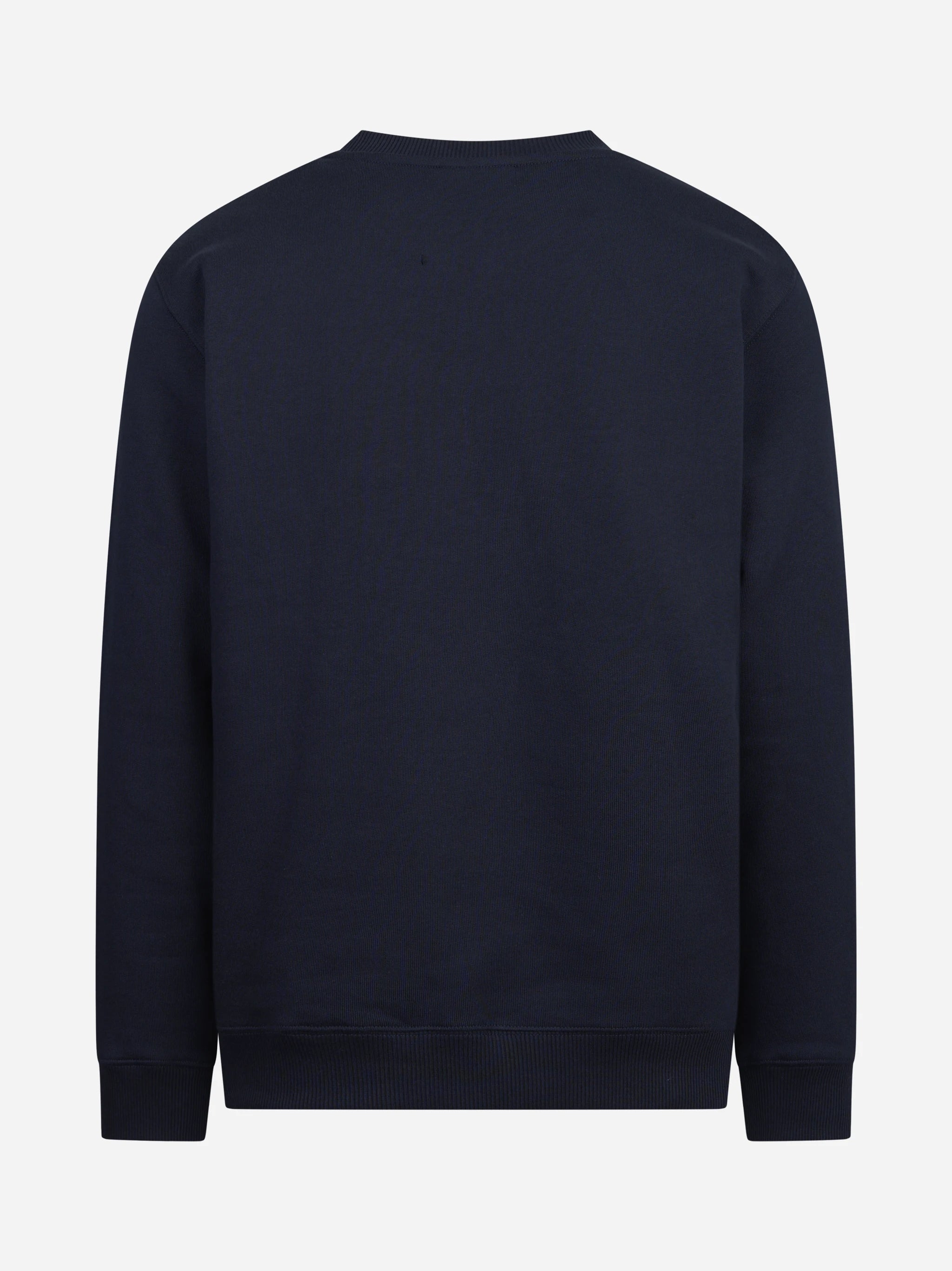 Felpa girocollo regular-fit blu