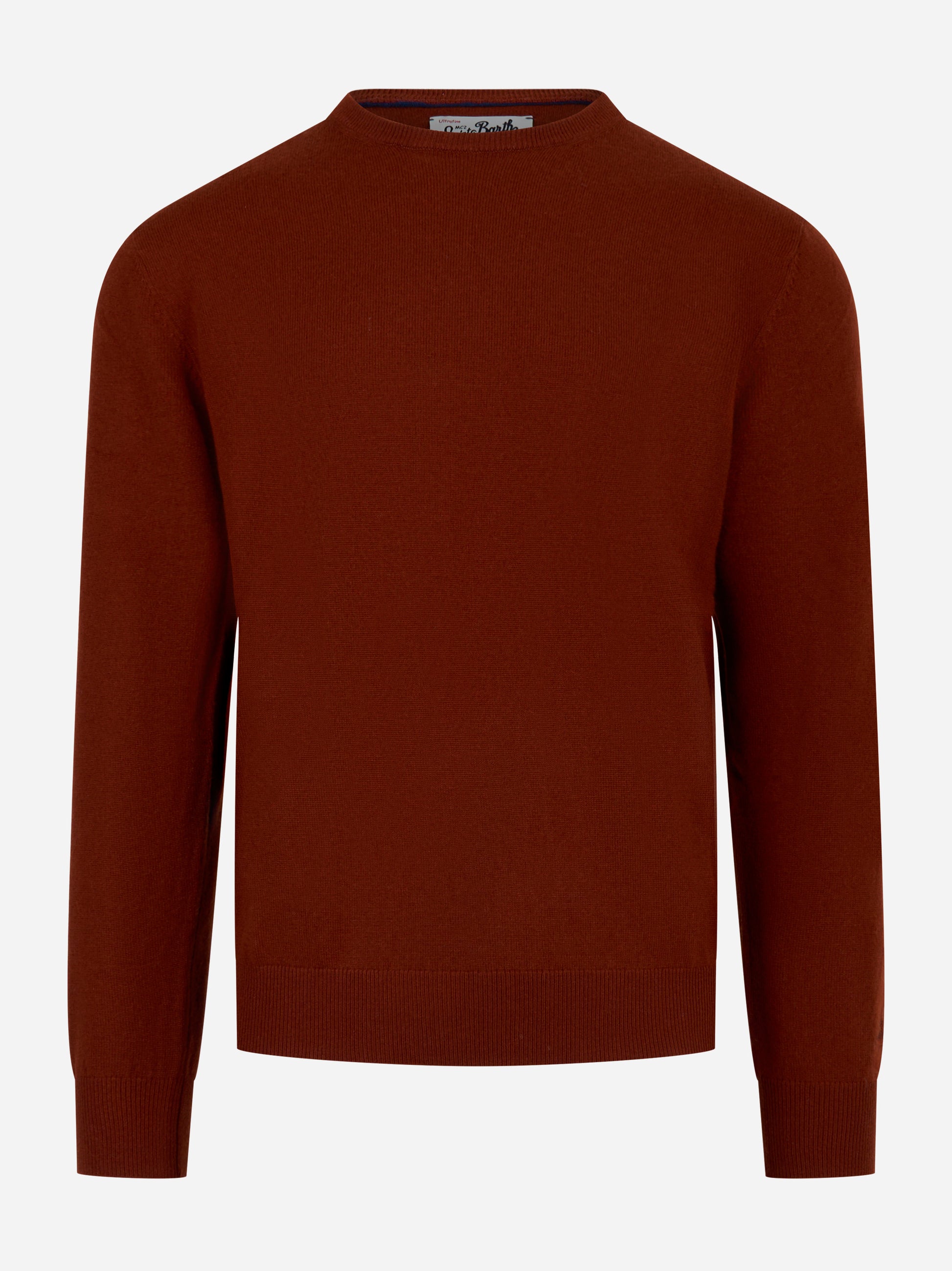 Maglia Regent in lana merinos e cashmere Bordeaux