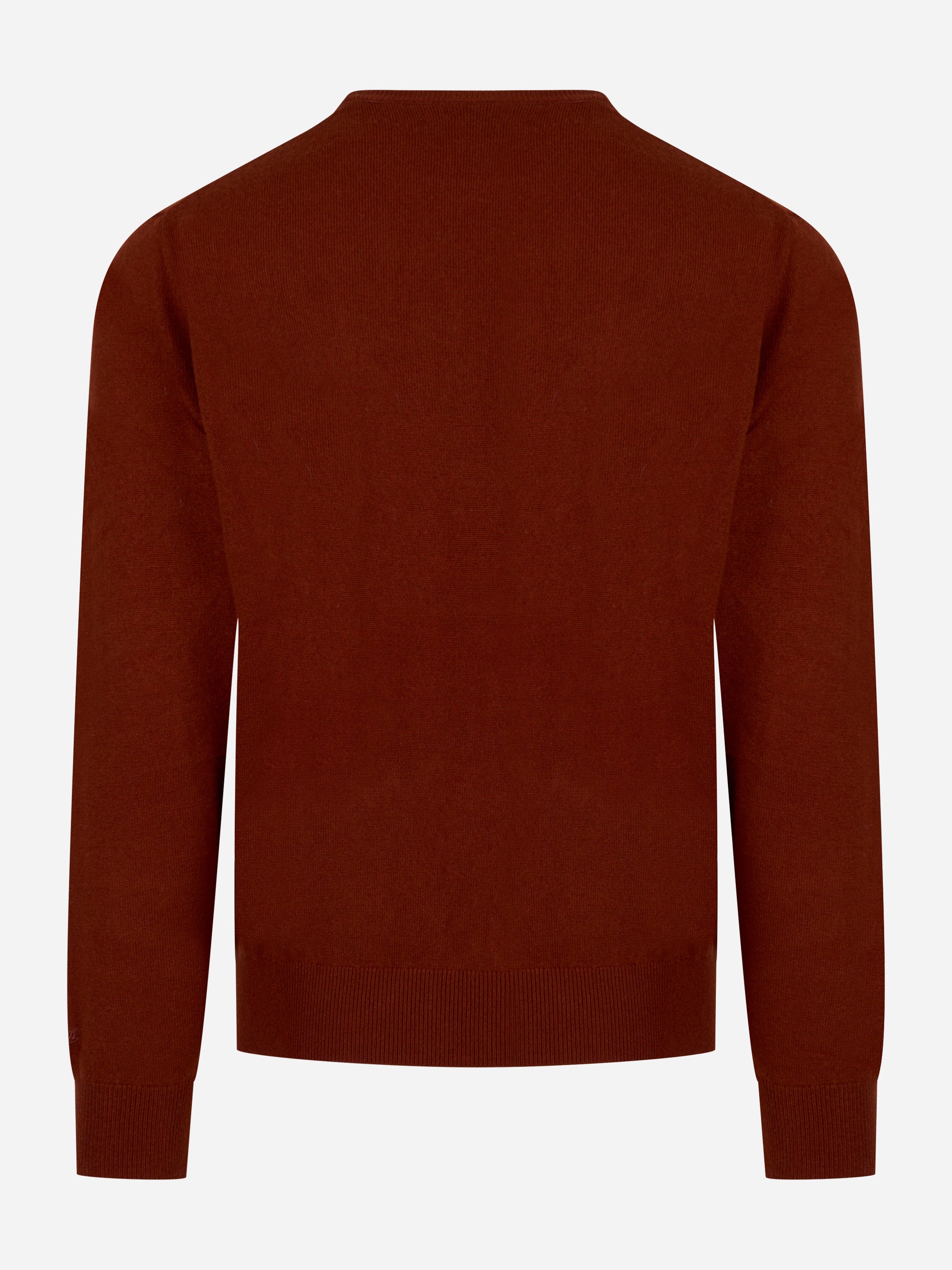 Maglia Regent in lana merinos e cashmere Bordeaux