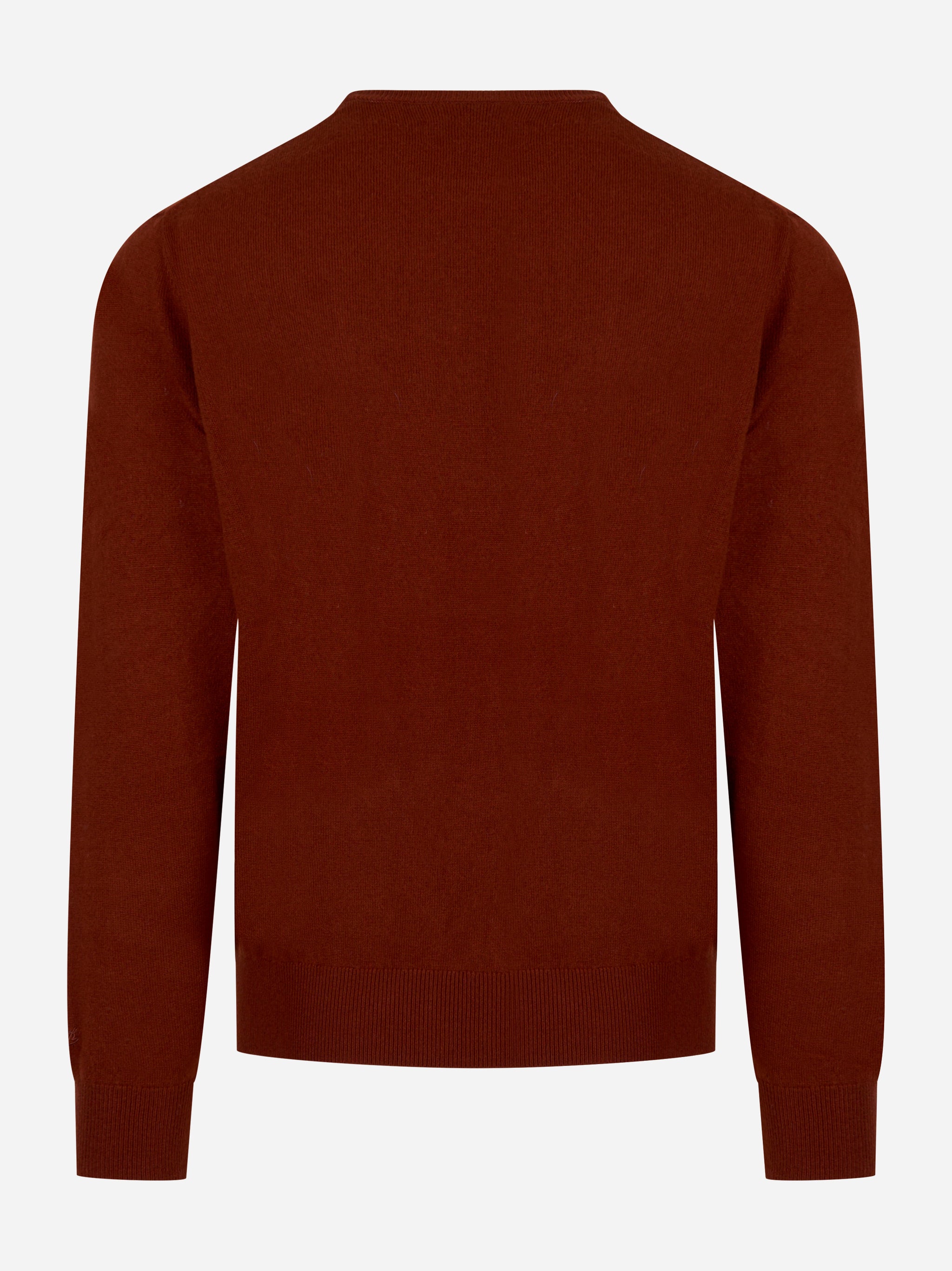 Maglia Regent in lana merinos e cashmere Bordeaux