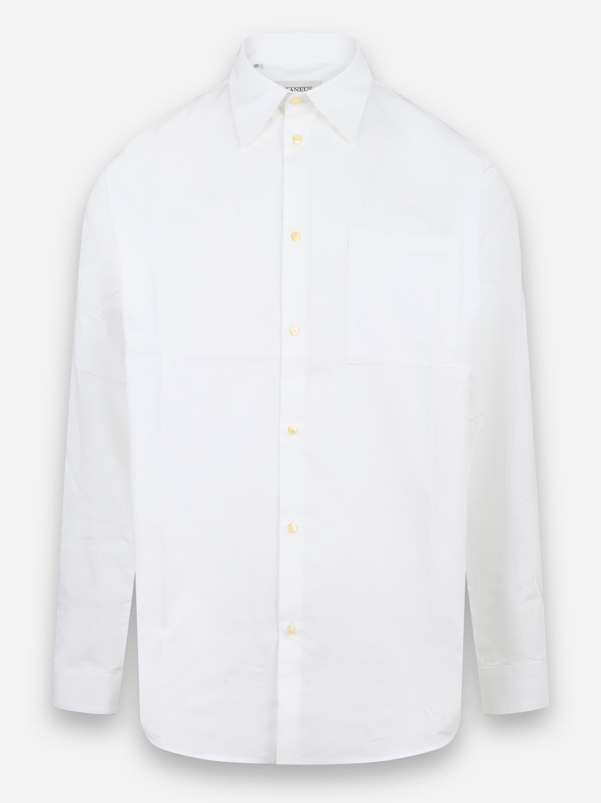Camicia oversize in popeline di cotone Bianco
