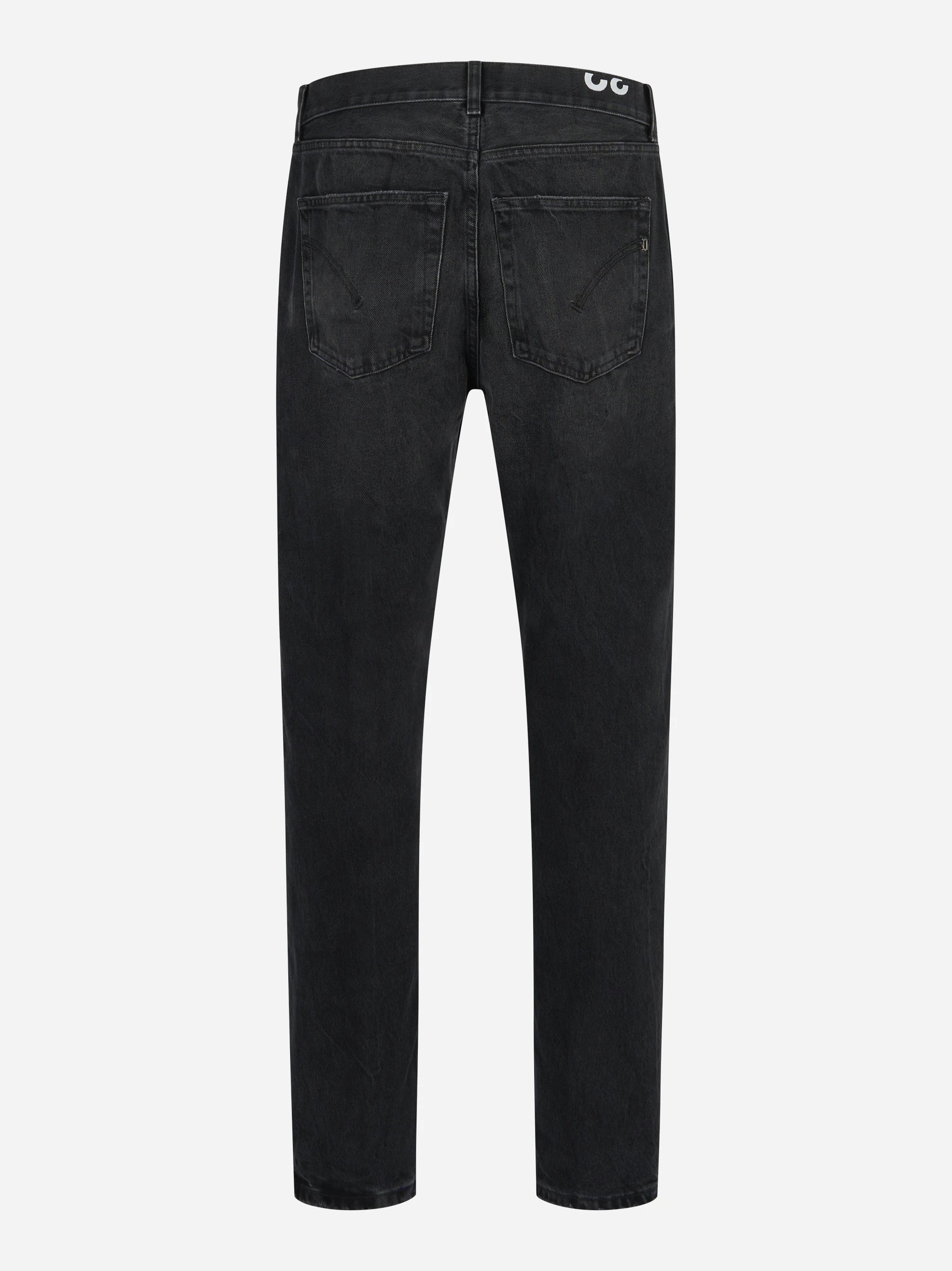 Jeans loose fit Ervin in denim fermo nero