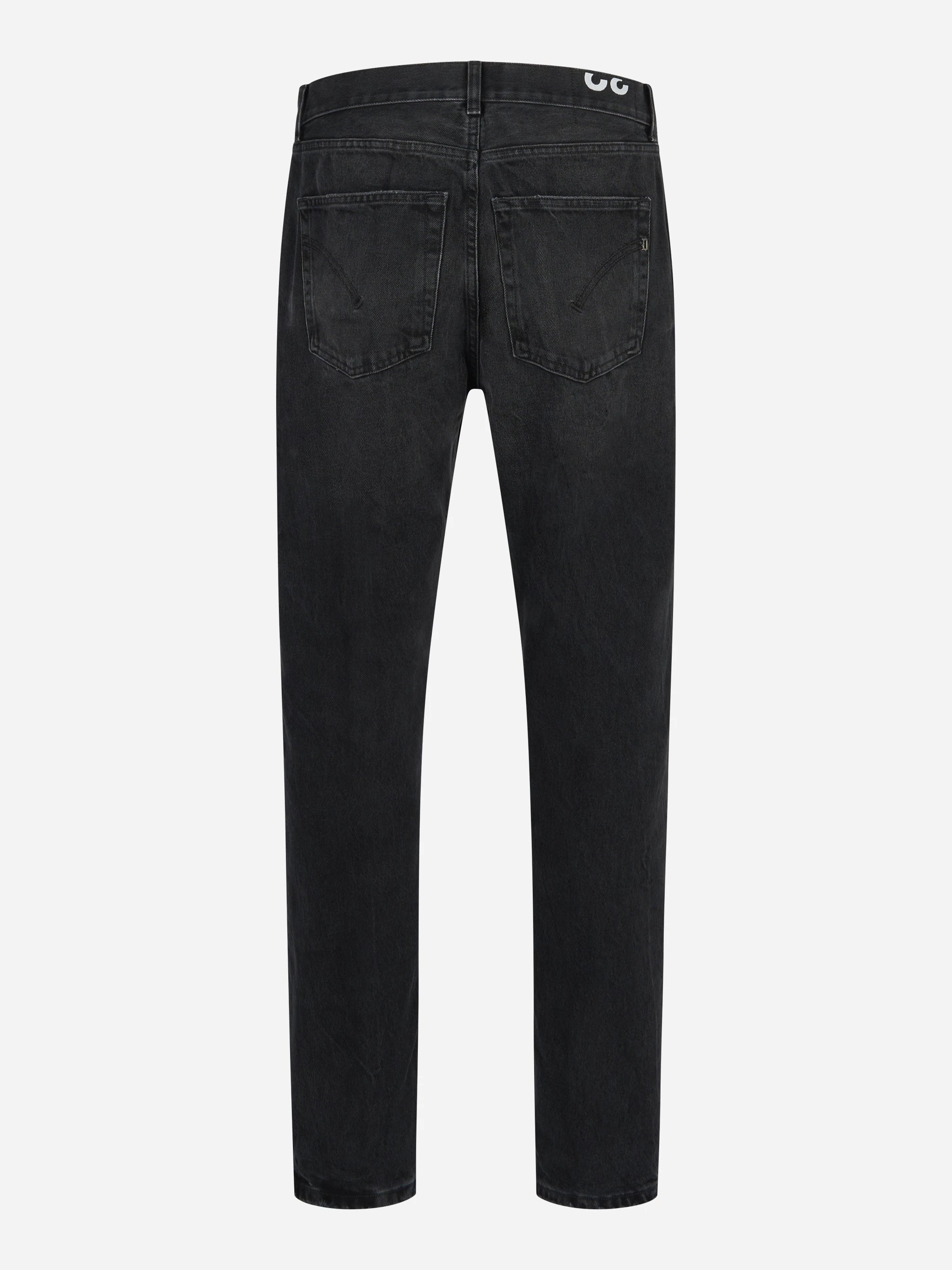 Jeans loose fit Ervin in denim fermo nero