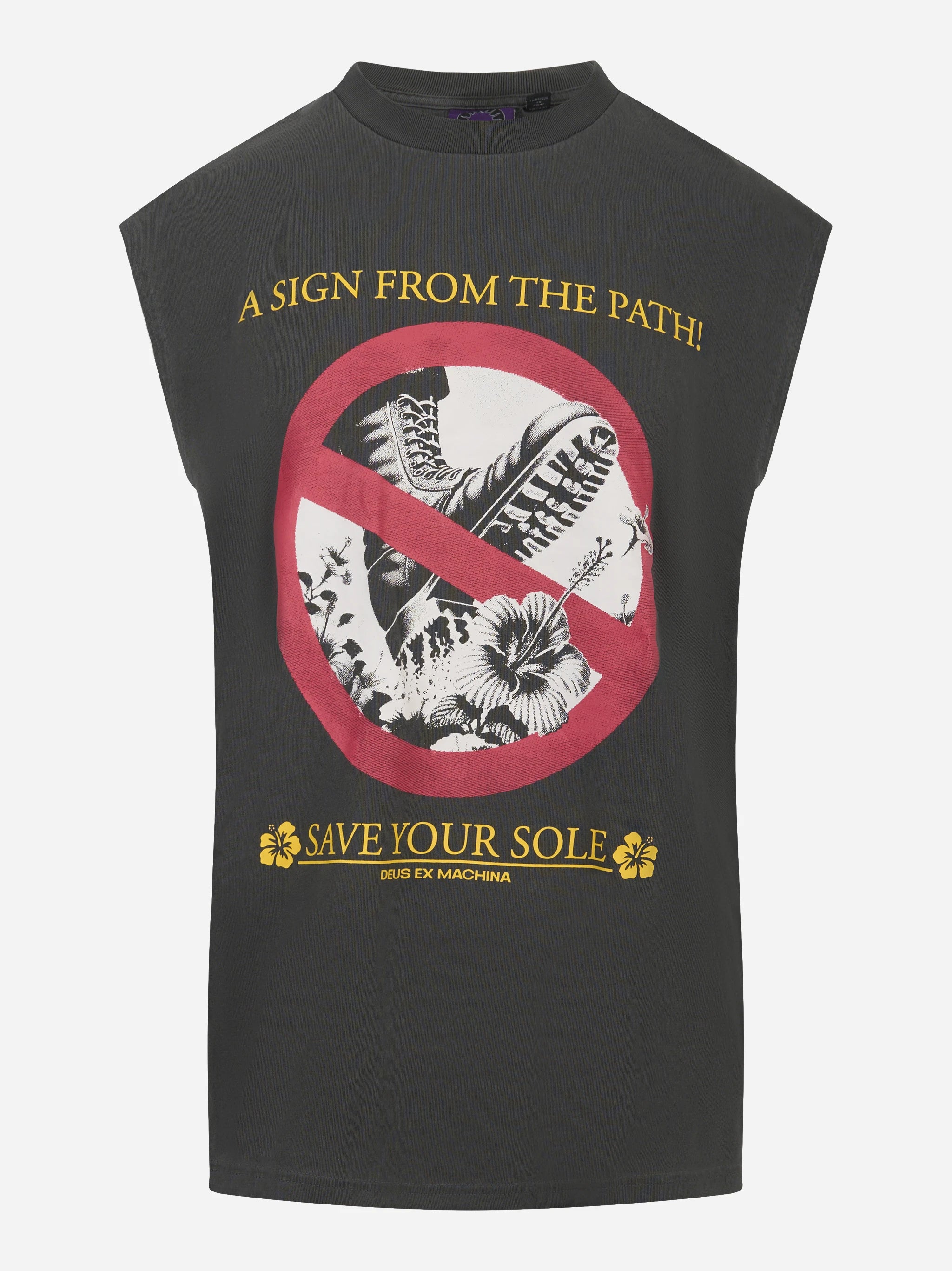 T-shirt Save Your Sole grigia