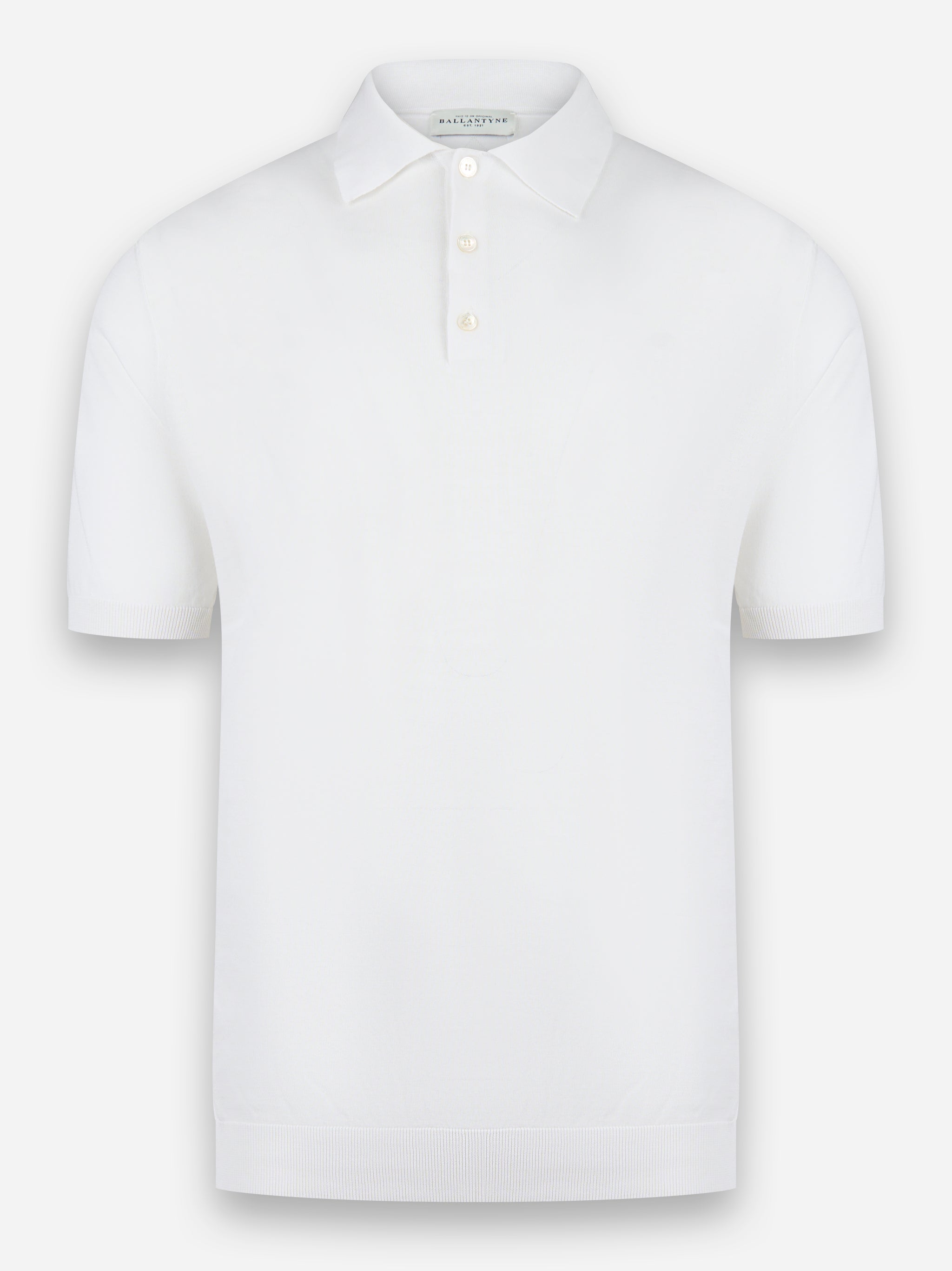 Polo manica corta in cotone Bianco