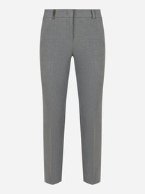 Pantalone tela tecnica double compatta e bielastica Grigio