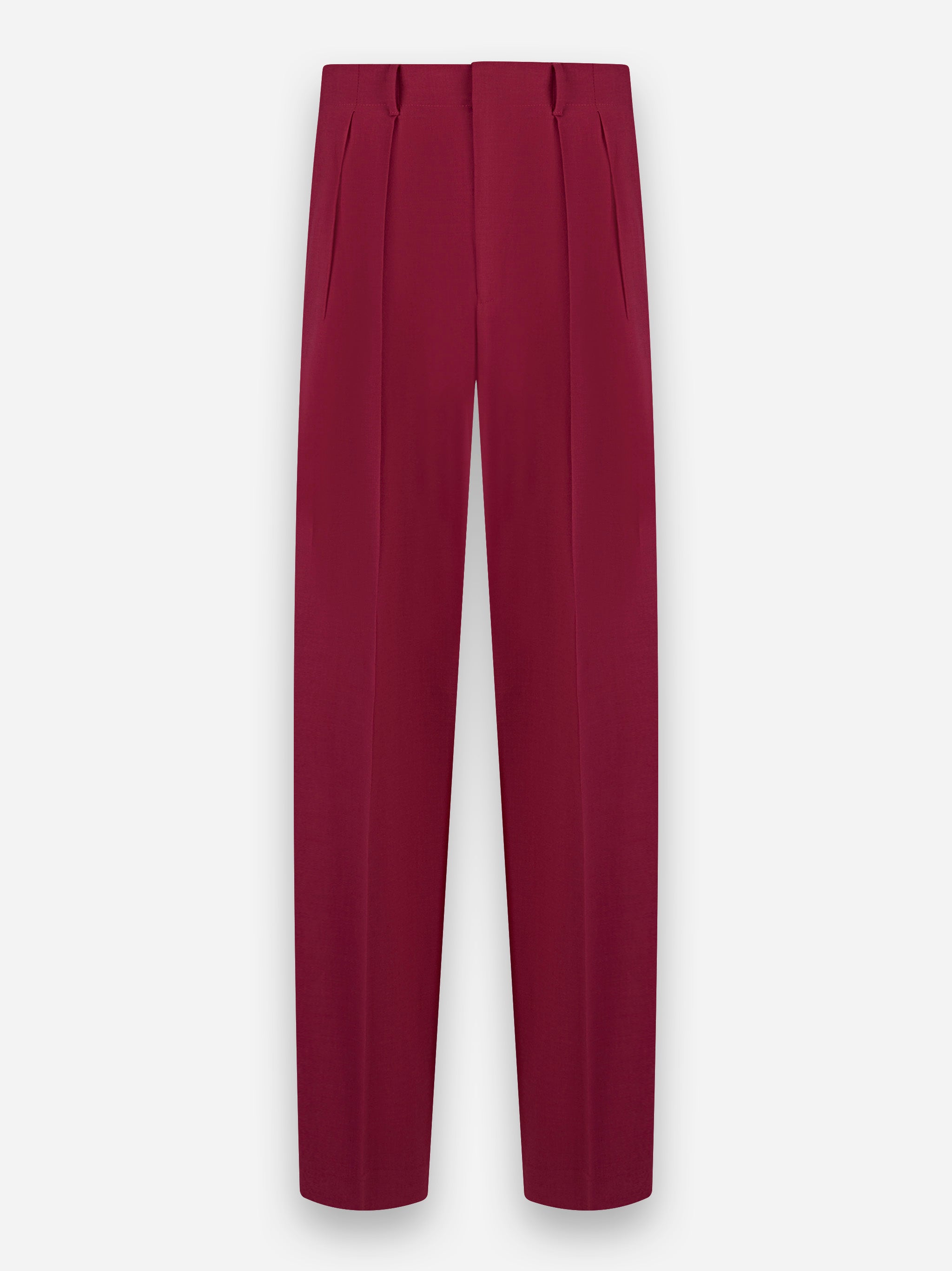 Pantalone Wide loose fit in techno lana Viola