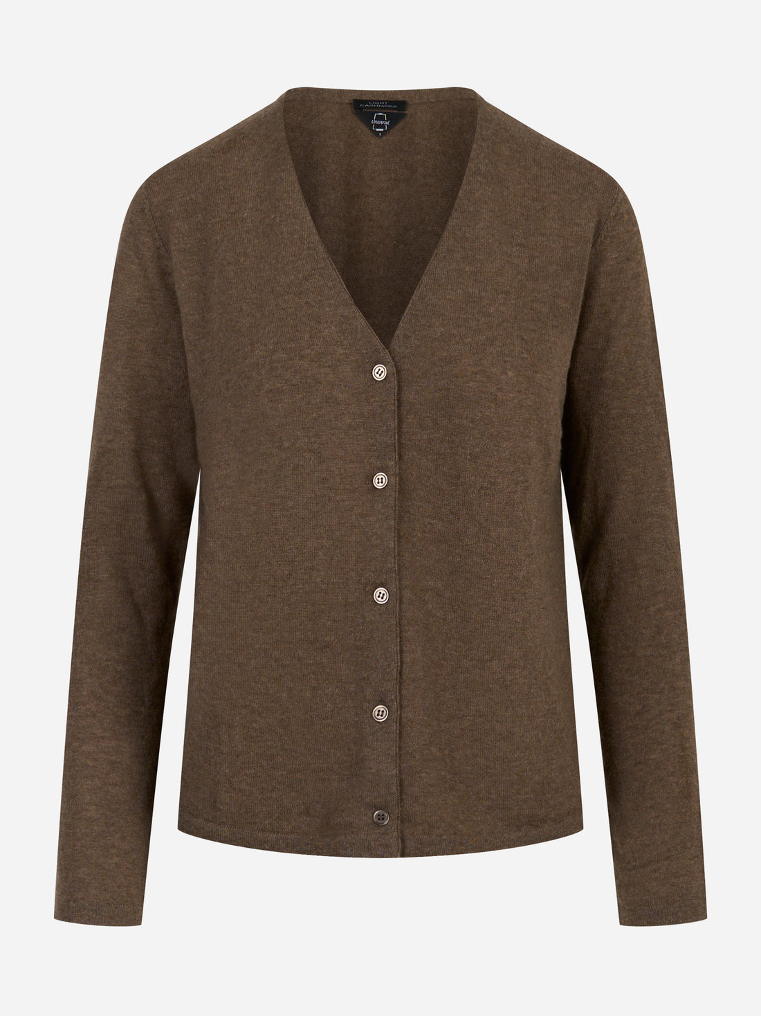 Cardigan in cashmere Marrone