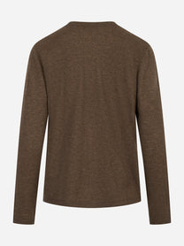 Cardigan in cashmere Marrone
