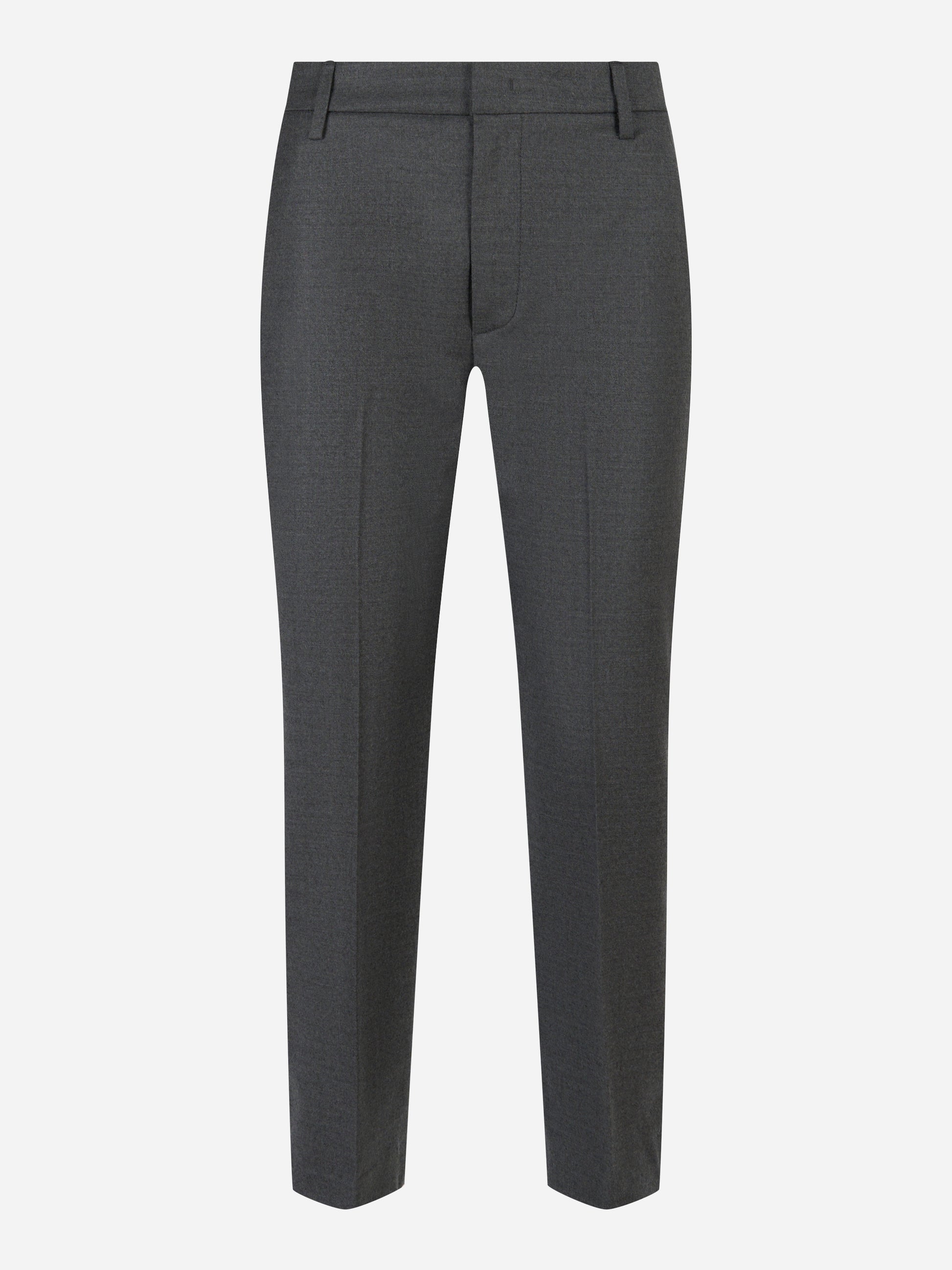 Pantalone Nima loose fit in lana stretch Grigio